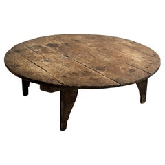Mesa de centro antigua Wabi Sabi, Europa, principios del siglo XX