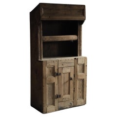 Wabi Sabi Antique Pine Cabinet, 1700s, Sweeden