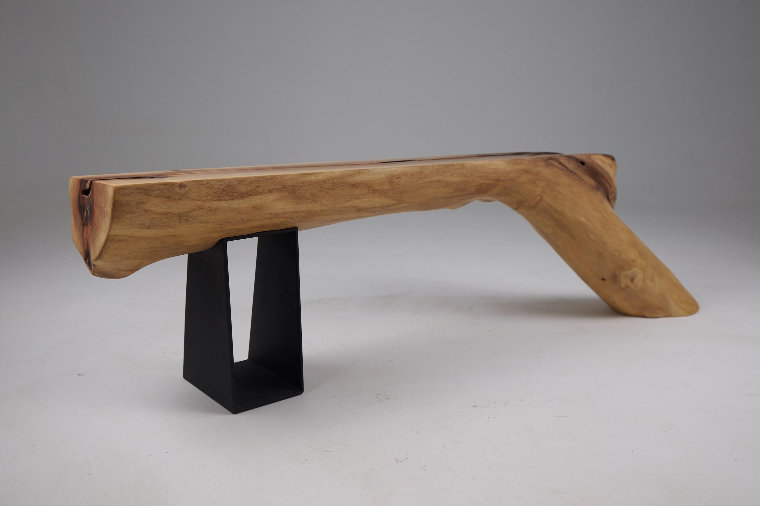Logniture, Panchina Wabi-Sabi, Brutalista, Noce, Naturale ed Eco Friendly in vendita 4