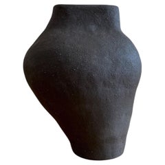 Wabi Sabi Black Modern Minimalist Ceramic Small Vessel by Maku Ceramic