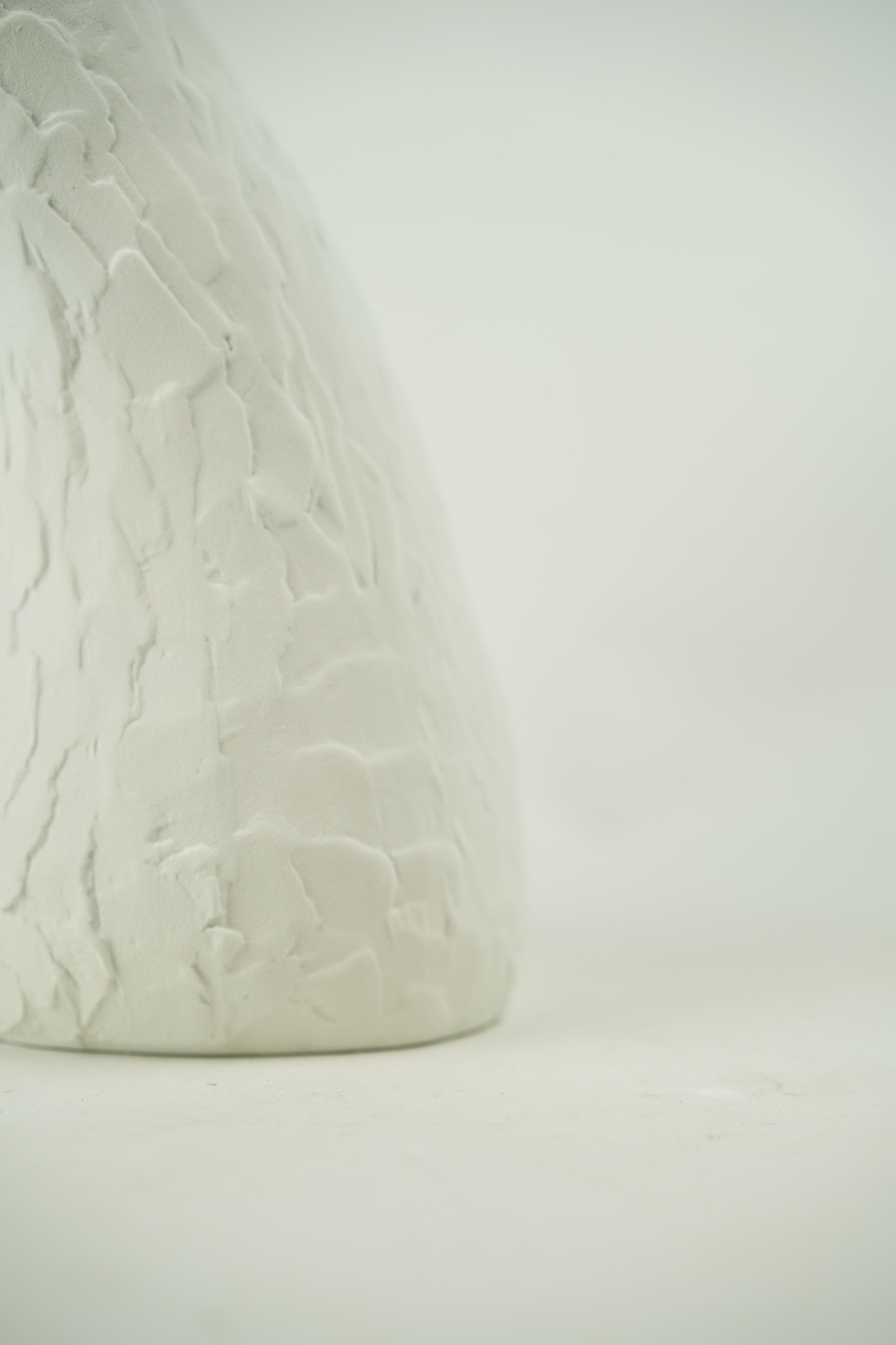 Hand-Crafted Wabi Sabi Bow Ceramic Vase For Sale
