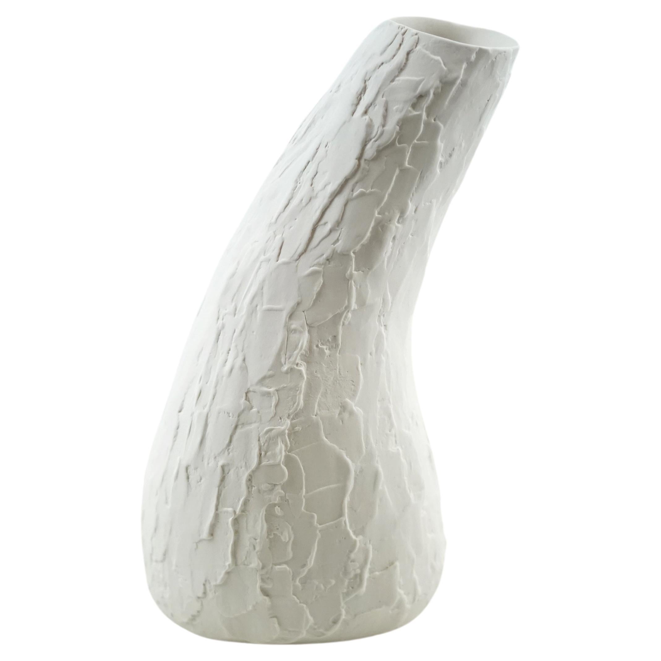 Wabi Sabi Bow Ceramic Vase For Sale