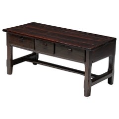 Table console brutaliste Wabi Sabi, France, 19ème siècle