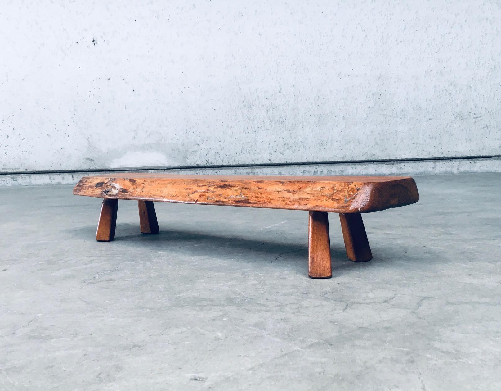 Wabi Sabi Brutalist Design Low Display Side Table For Sale 4