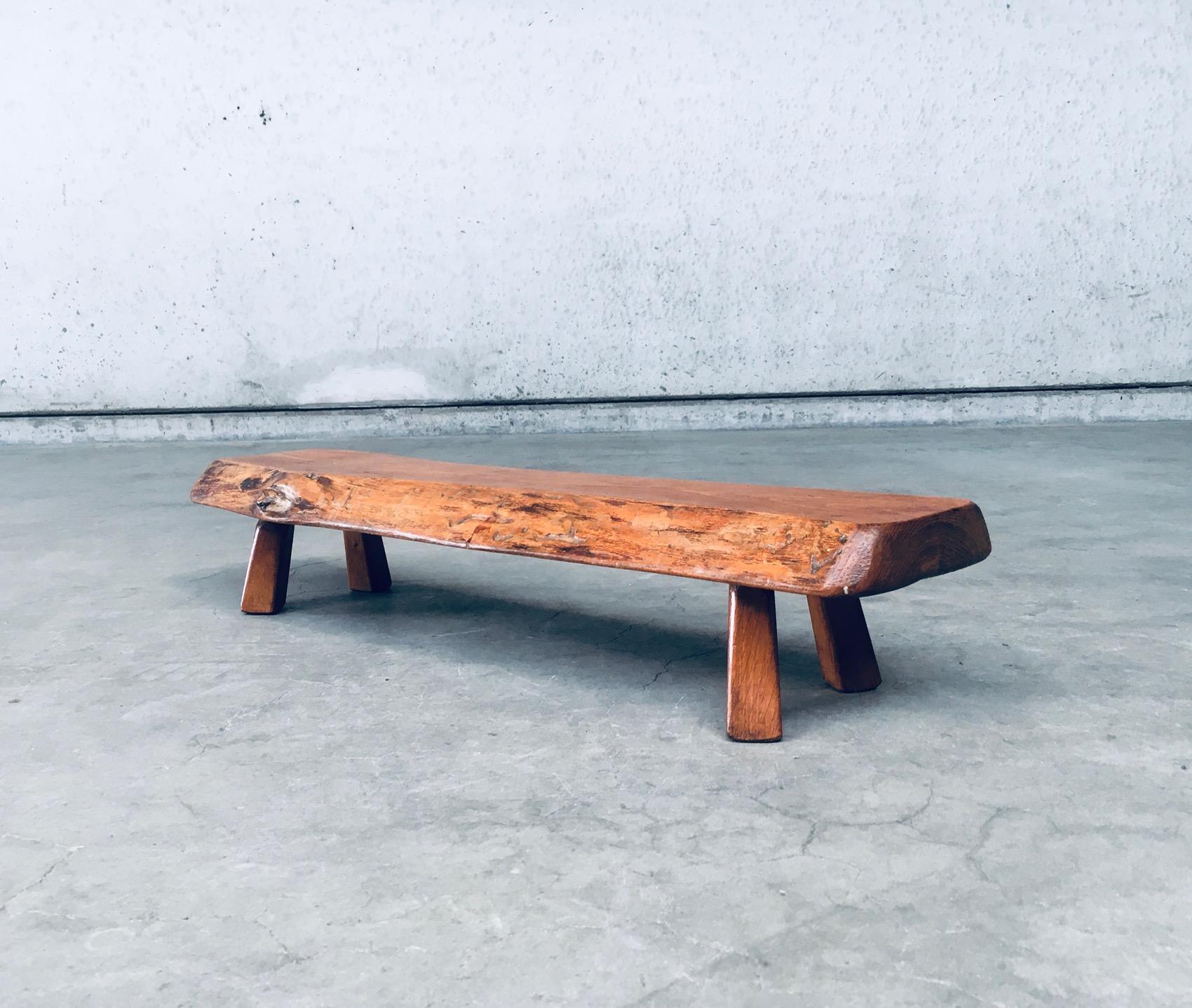 Wabi Sabi Brutalist Design Low Display Side Table For Sale 5