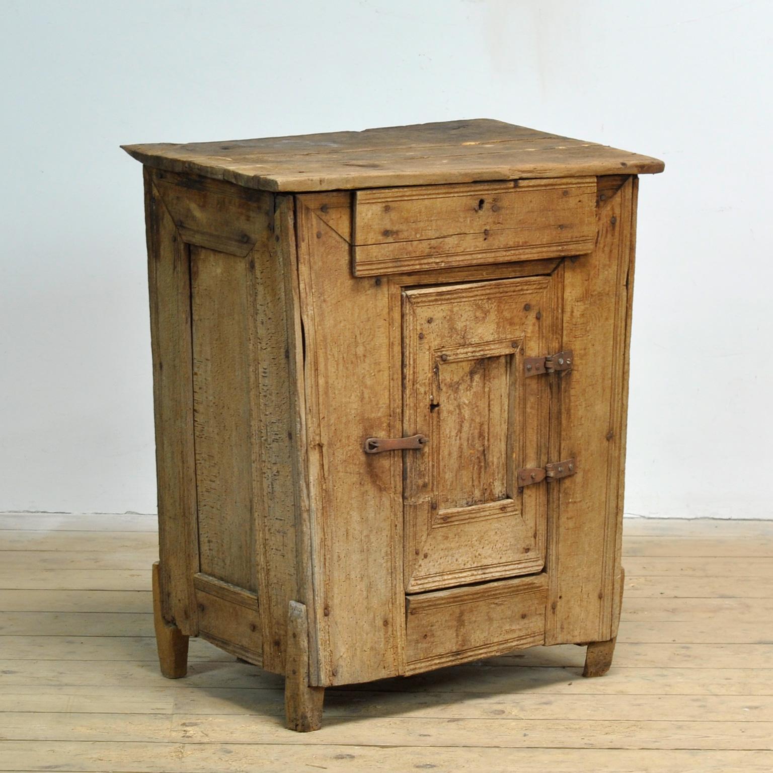 Rustic wabi sabi cabinet, 1850’s For Sale
