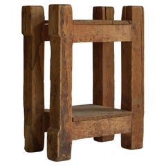 Wabi Sabi early 20th century primitive side table or small console