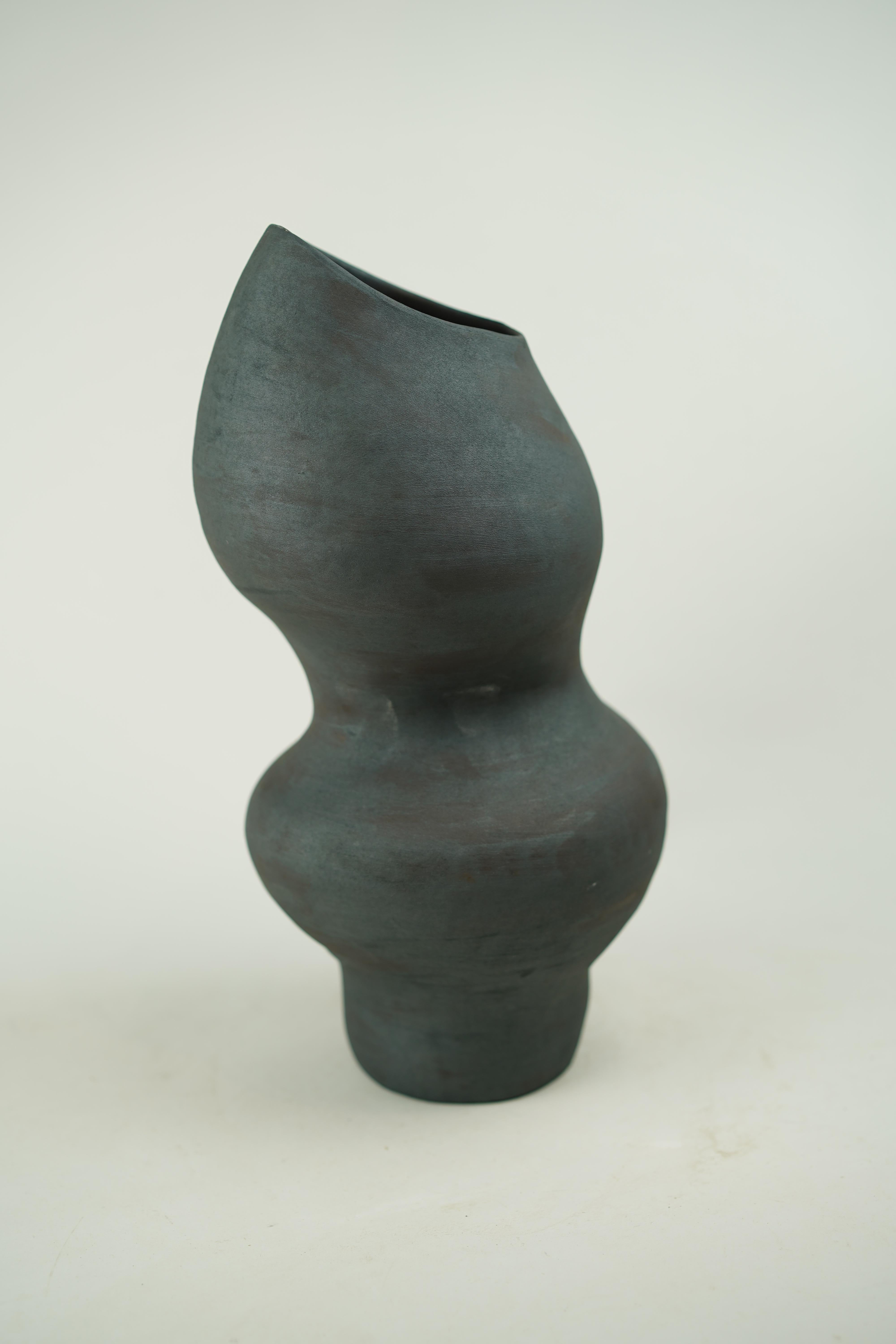 Wabi Sabi Ebony Canyon Vase, Available in 3 Sizes For Sale 2