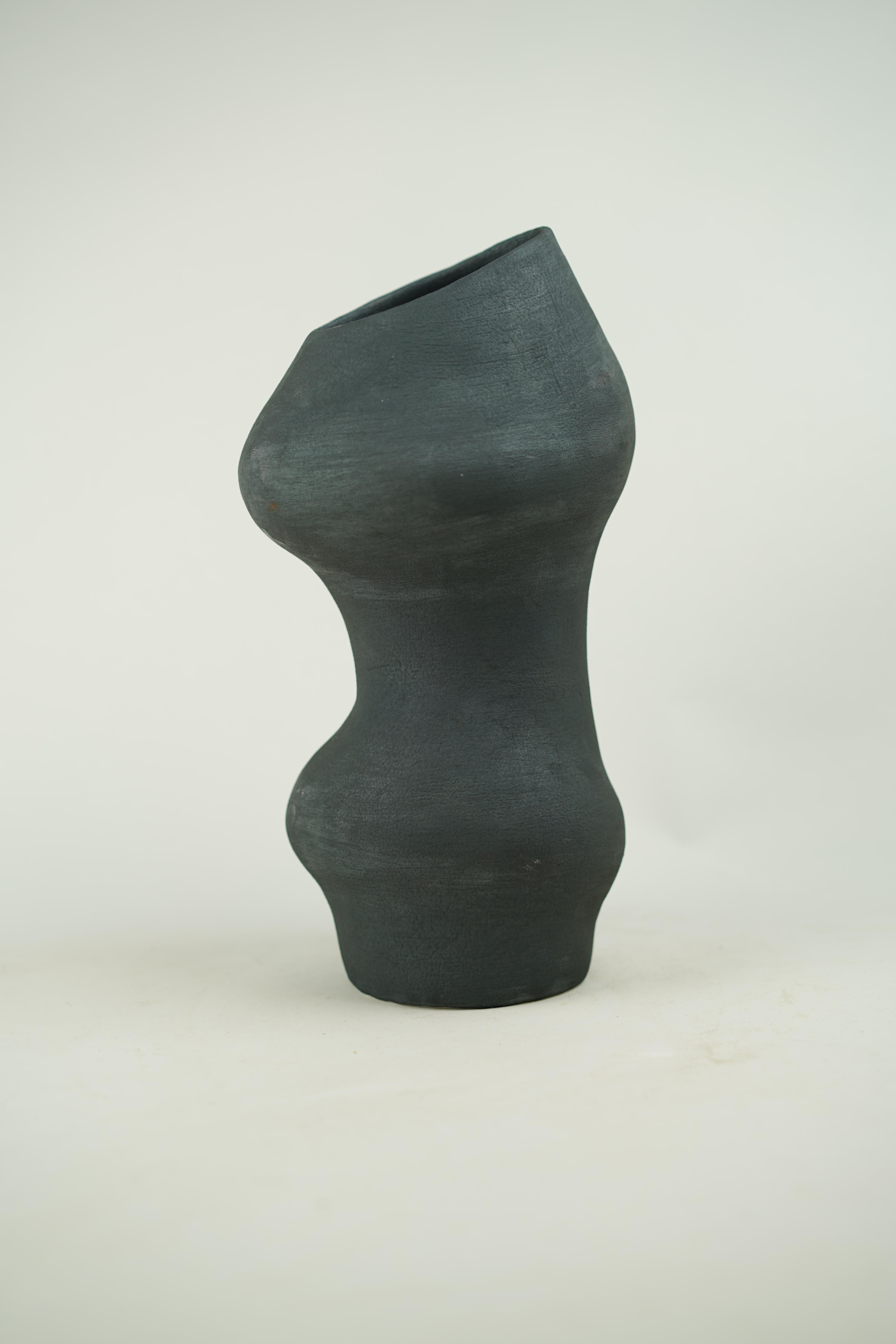 Wabi Sabi Ebony Canyon Vase, Available in 3 Sizes For Sale 3