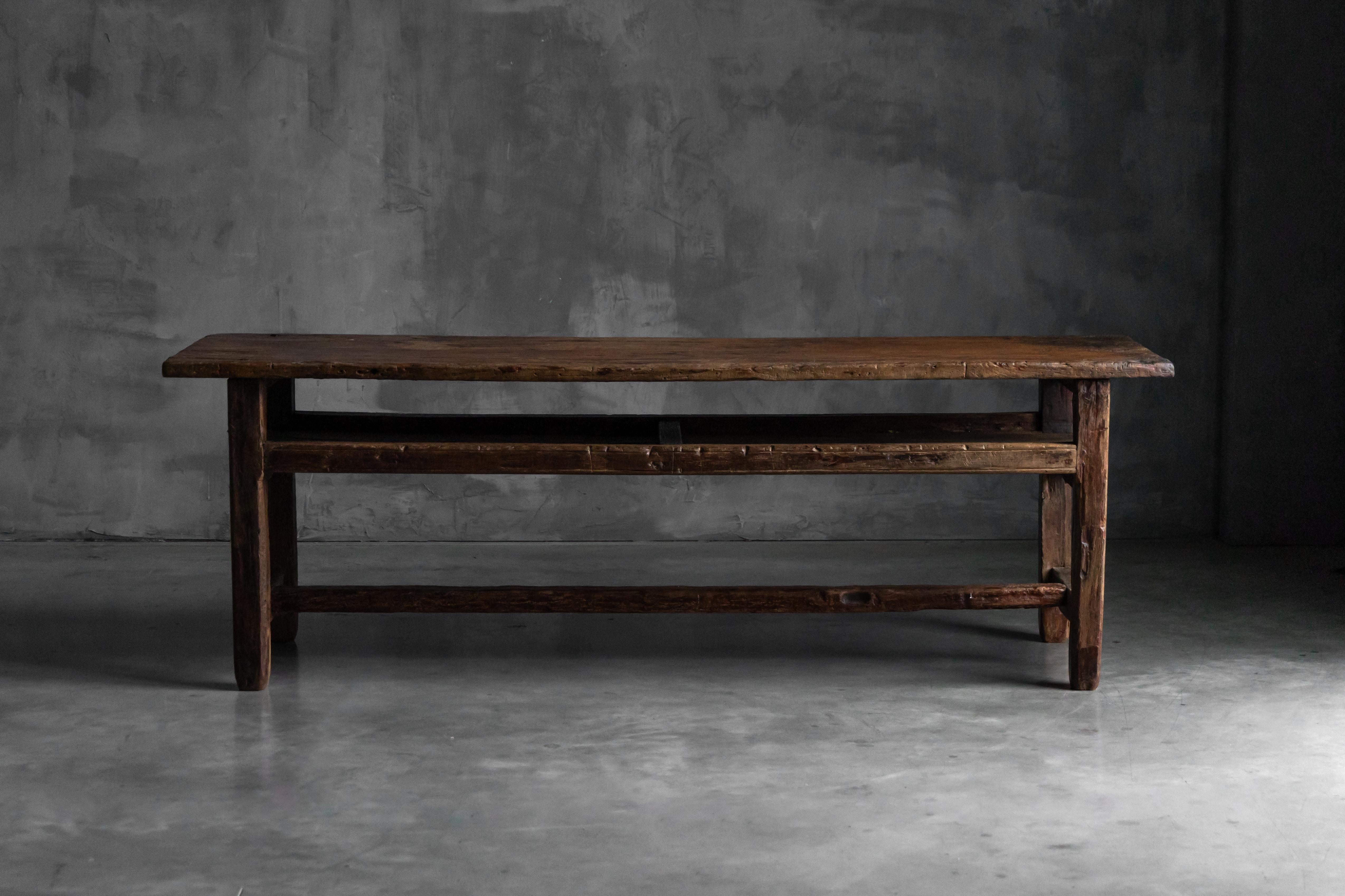 XIXe siècle Table de travail de ferme Wabi Sabi, France, 19e siècle en vente