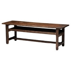 Wabi Sabi Farmhouse Worktable, France, 19th Century