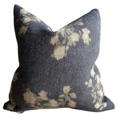 Wabi Sabi French Linen Roses Euro Pillow