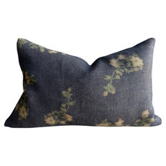 Wabi Sabi French Linen Roses Lumbar Pillow