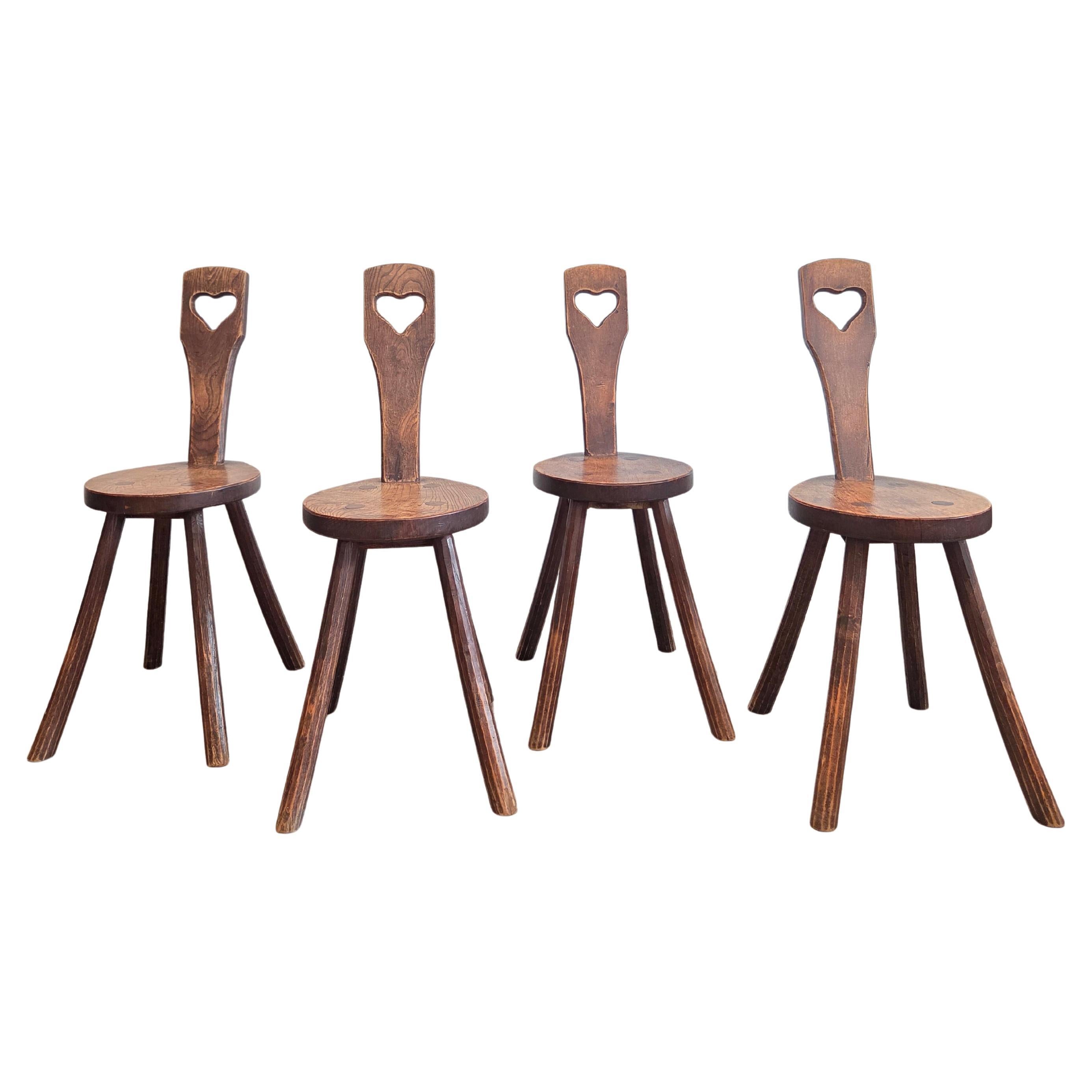 Wabi Sabi Handgefertigte Holzhocker