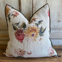 Wabi Sabi Imperial Bouquet Linen Pillow Cover