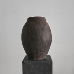 Wabi Sabi Japanese Glazed Terracotta Vessel