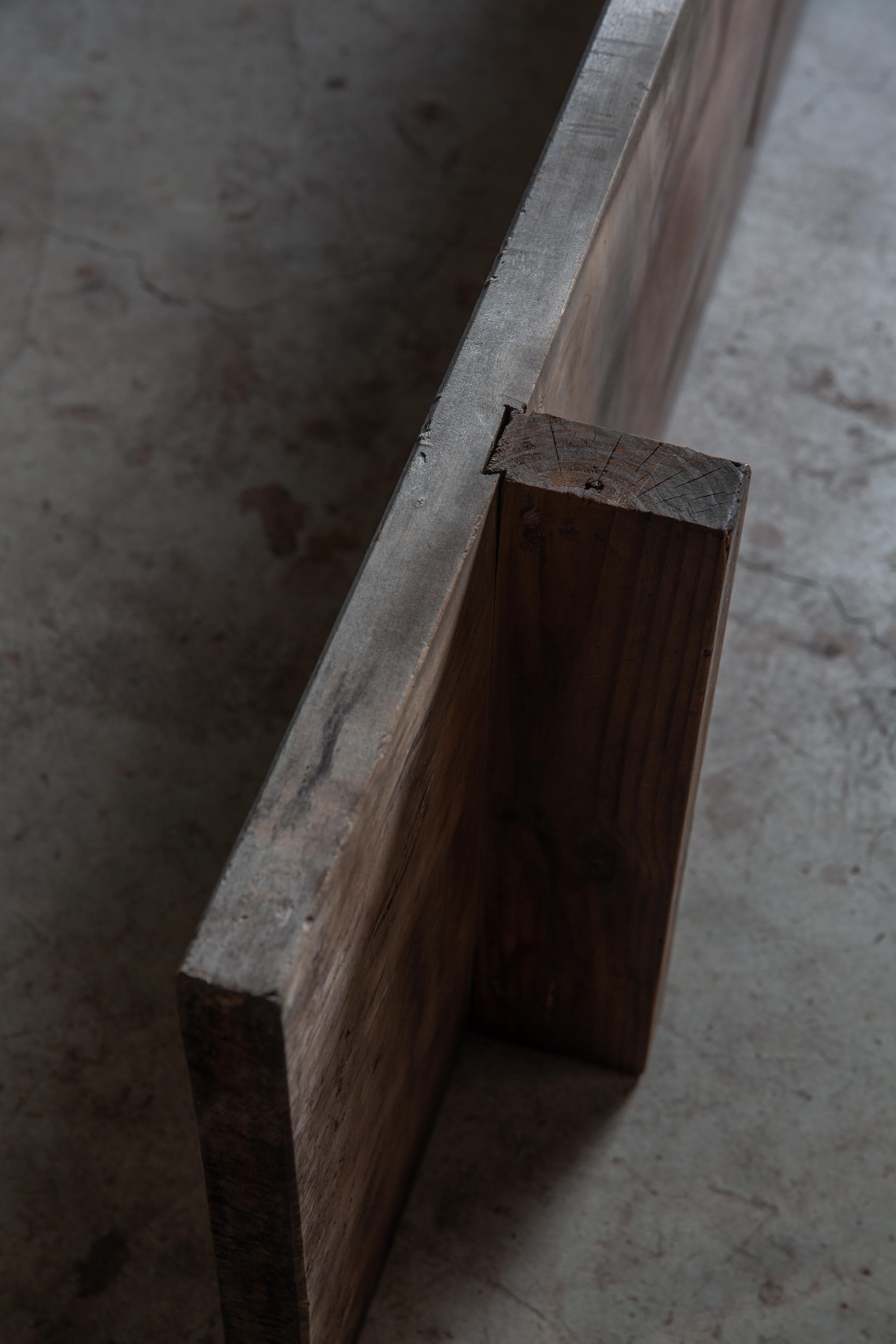 wabi sabi long low table, primitive coffee table - Japanese antique furniture 2