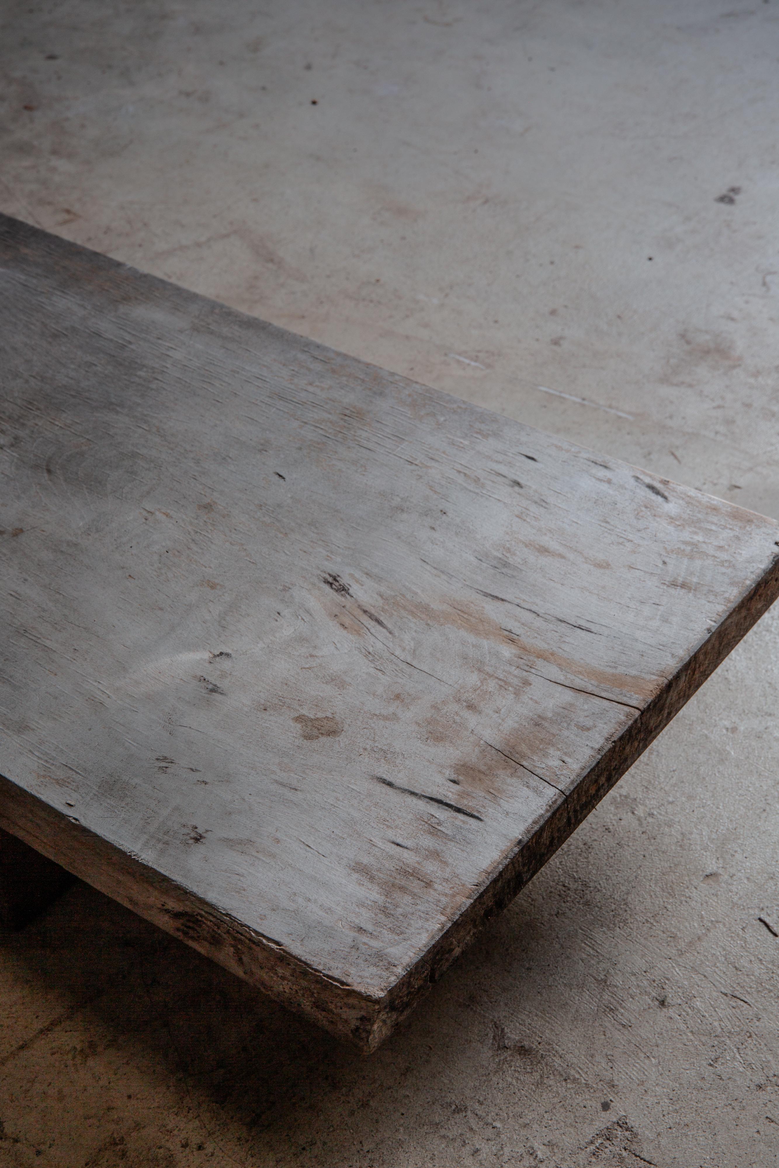wabi sabi long low table, primitive coffee table - Japanese antique furniture 6