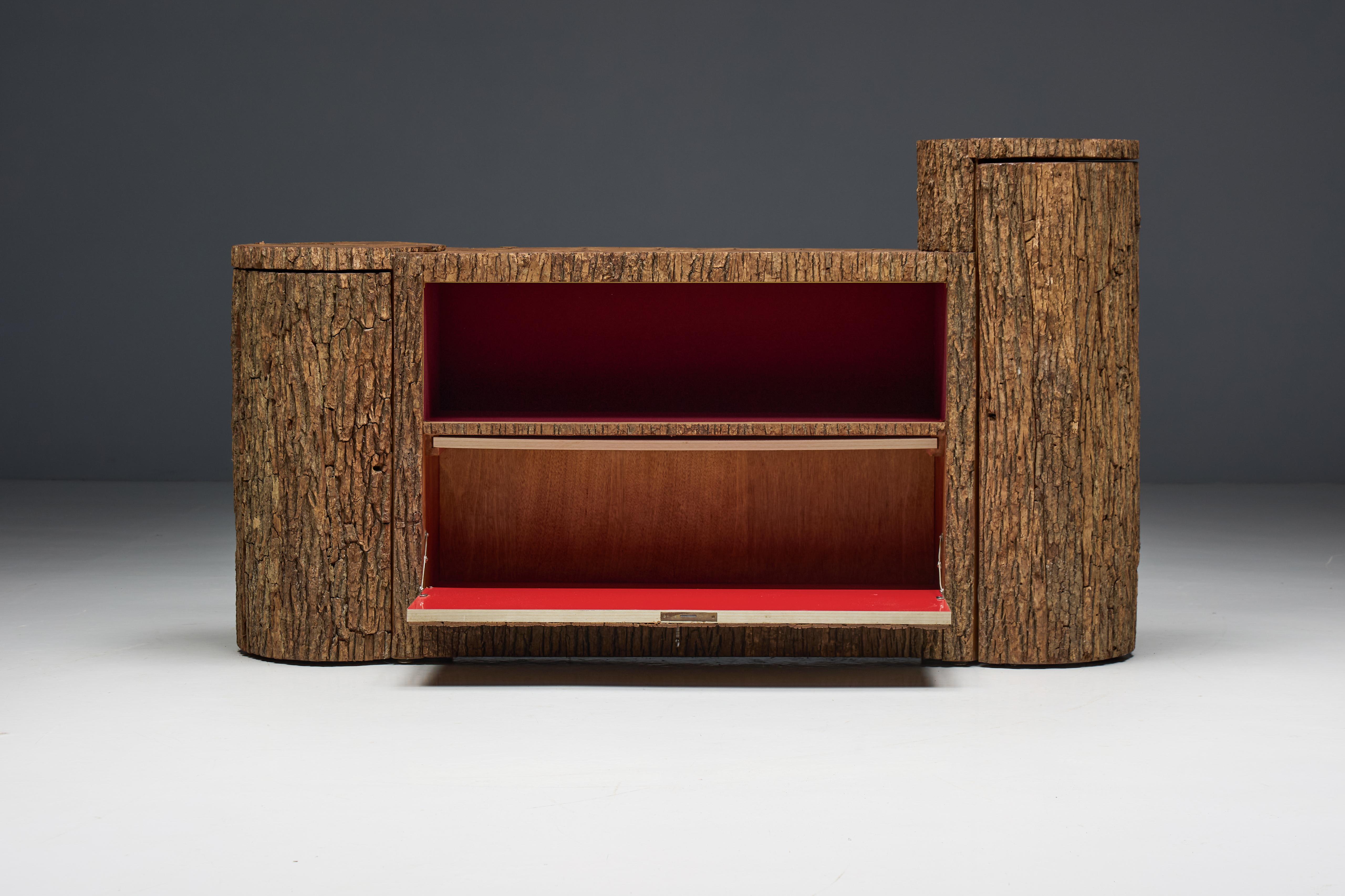 Wabi Sabi Monoxylite Credenza, Switzerland, 1950s 4