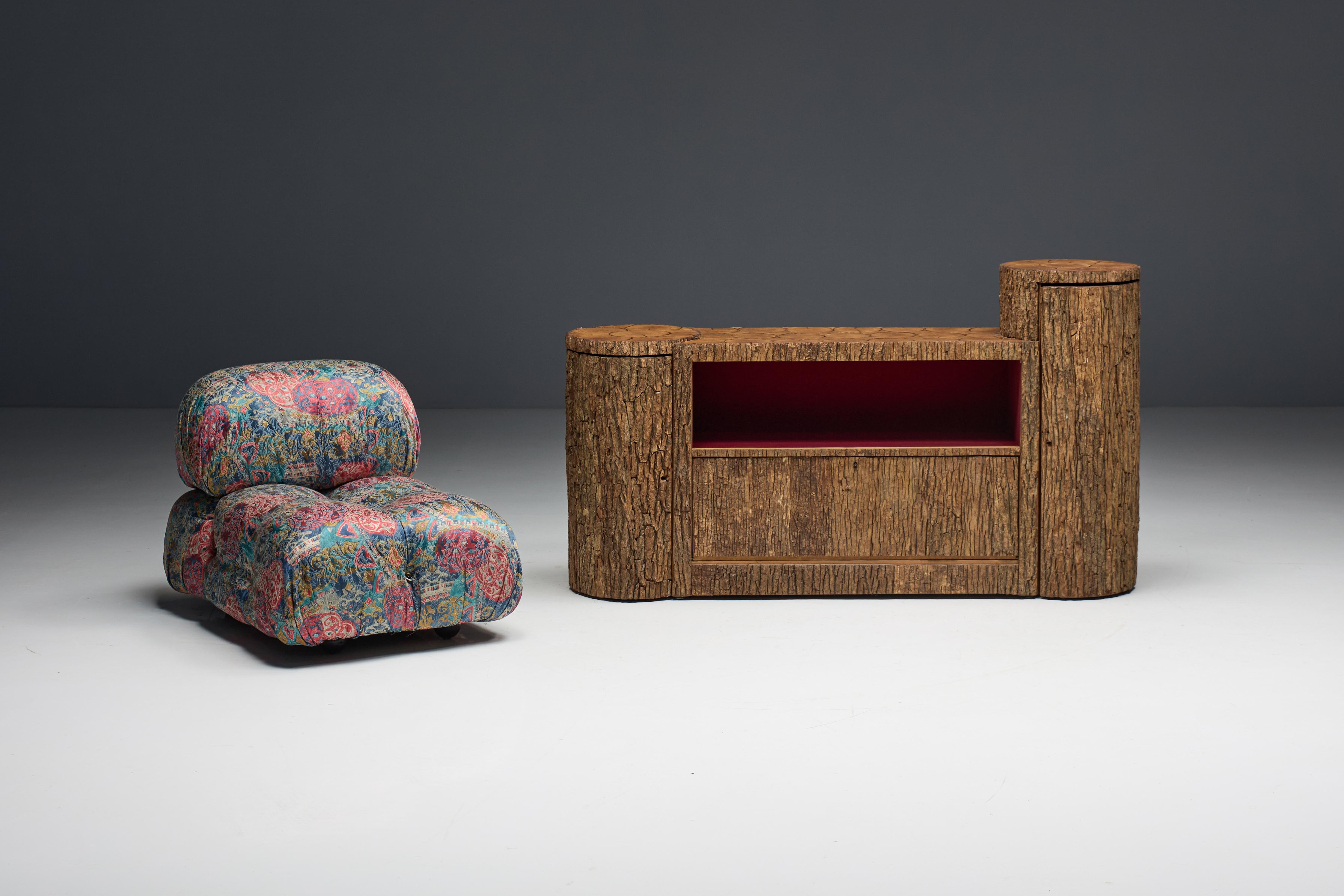 Wabi Sabi Monoxylite Credenza, Switzerland, 1950s 6