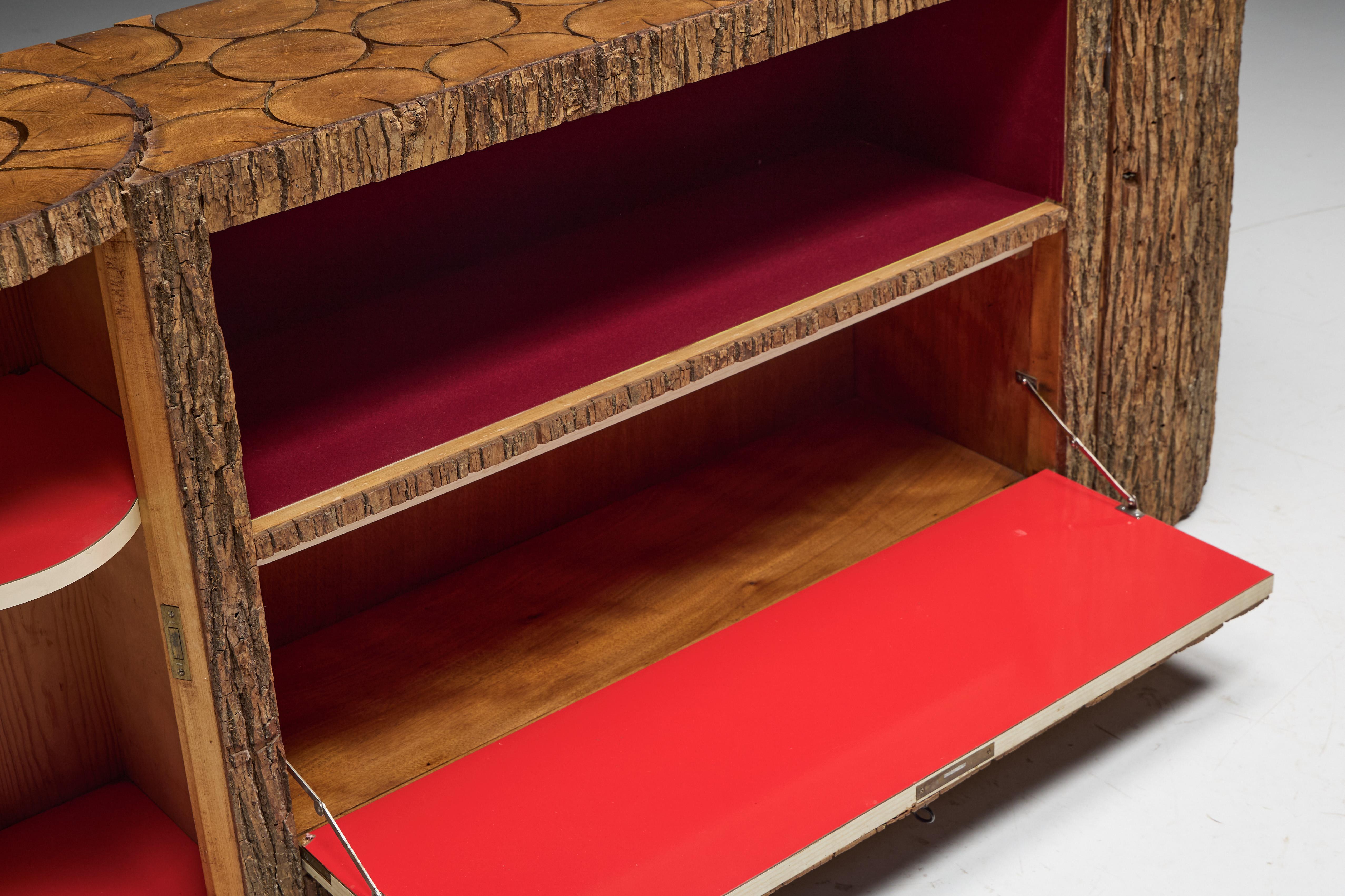 Wabi Sabi Monoxylite Credenza, Switzerland, 1950s 7
