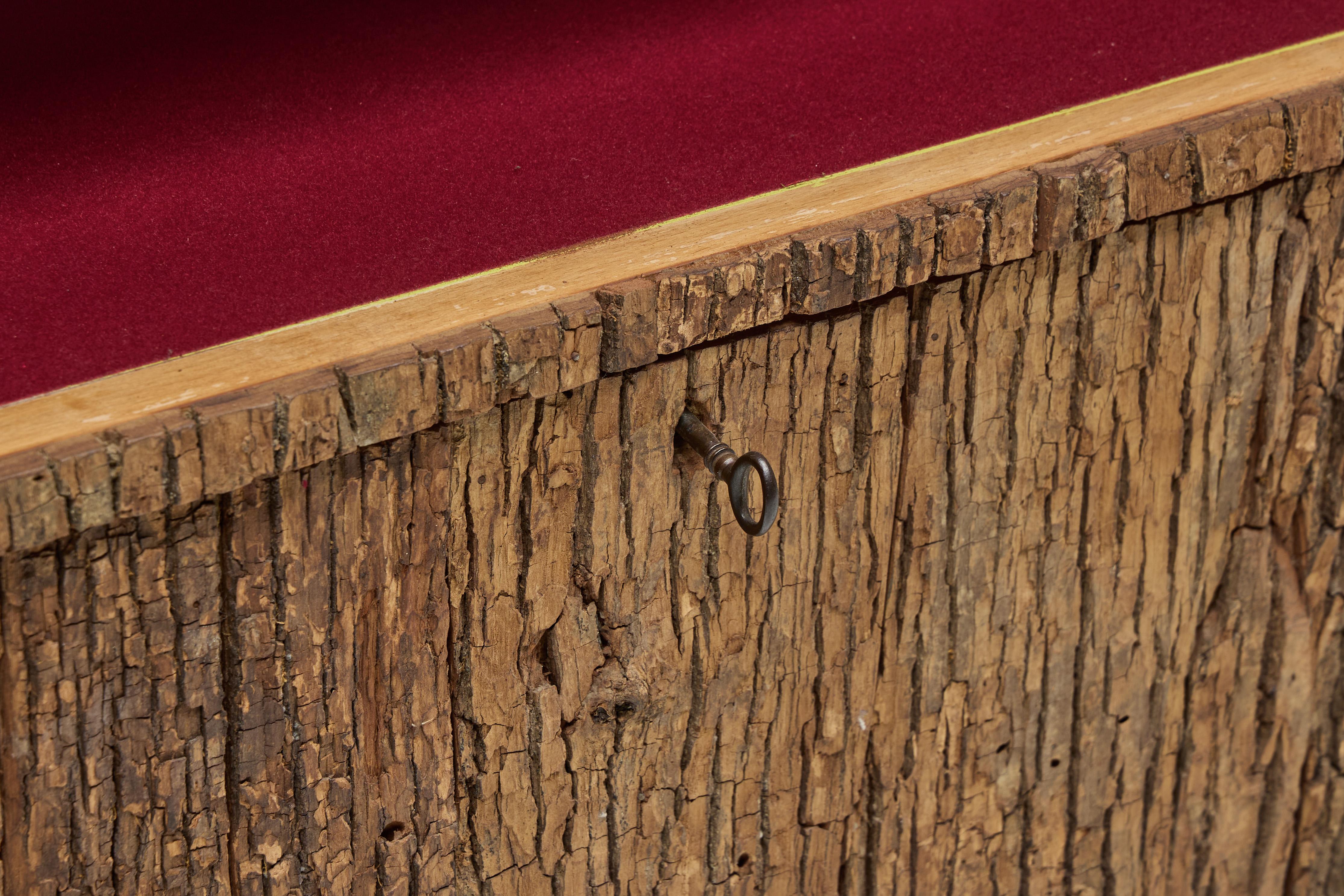 Swiss Wabi Sabi Monoxylite Credenza, Switzerland, 1950s