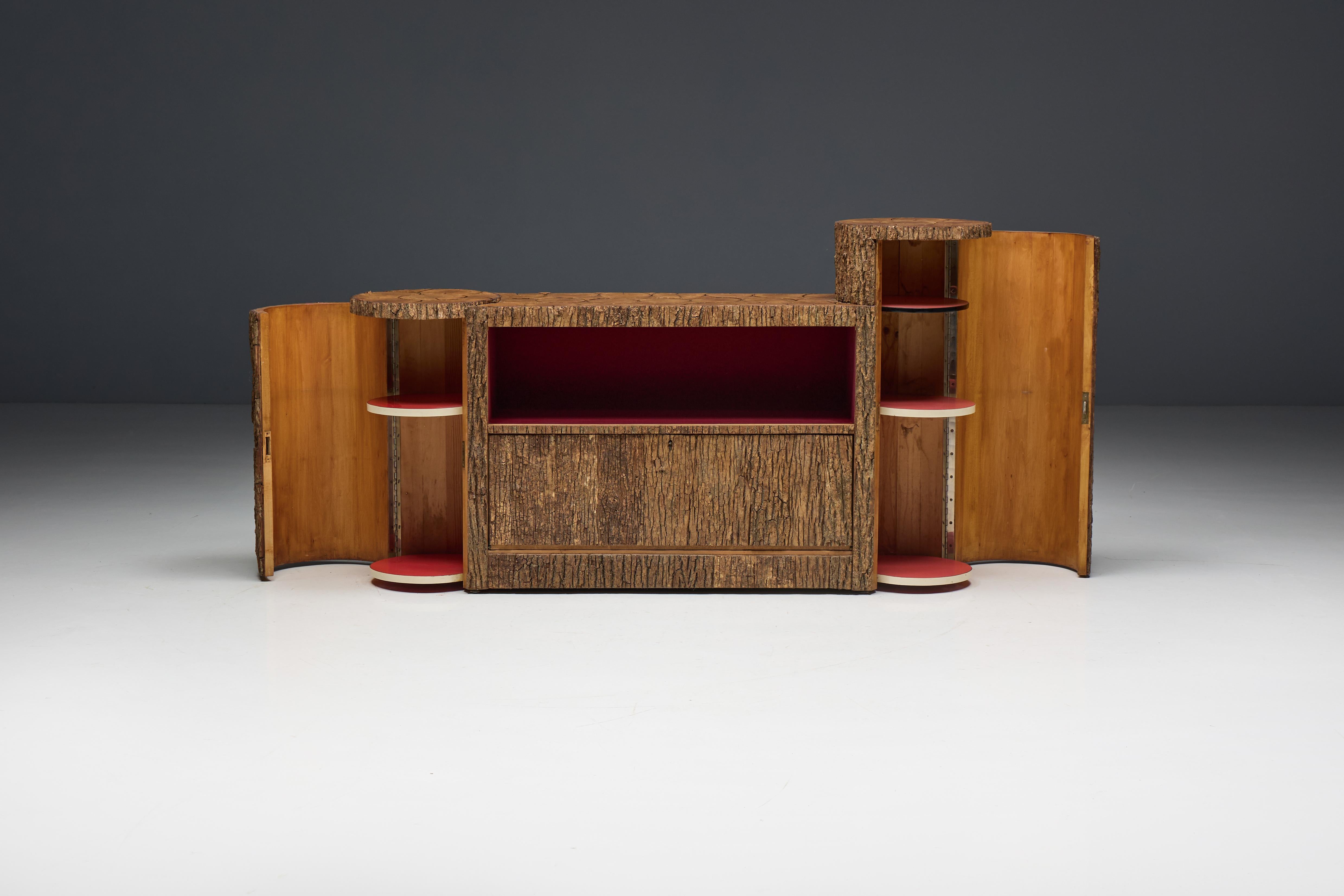 Wabi Sabi Monoxylite Credenza, Switzerland, 1950s 2
