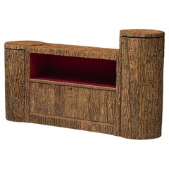 Credenza Wabi Sabi Monoxylite, Svizzera, anni '50