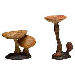 Wabi Sabi Mushroom Sculptures, France, Late 20th Century