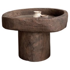 Table d'appoint en chêne Wabi Sabi
