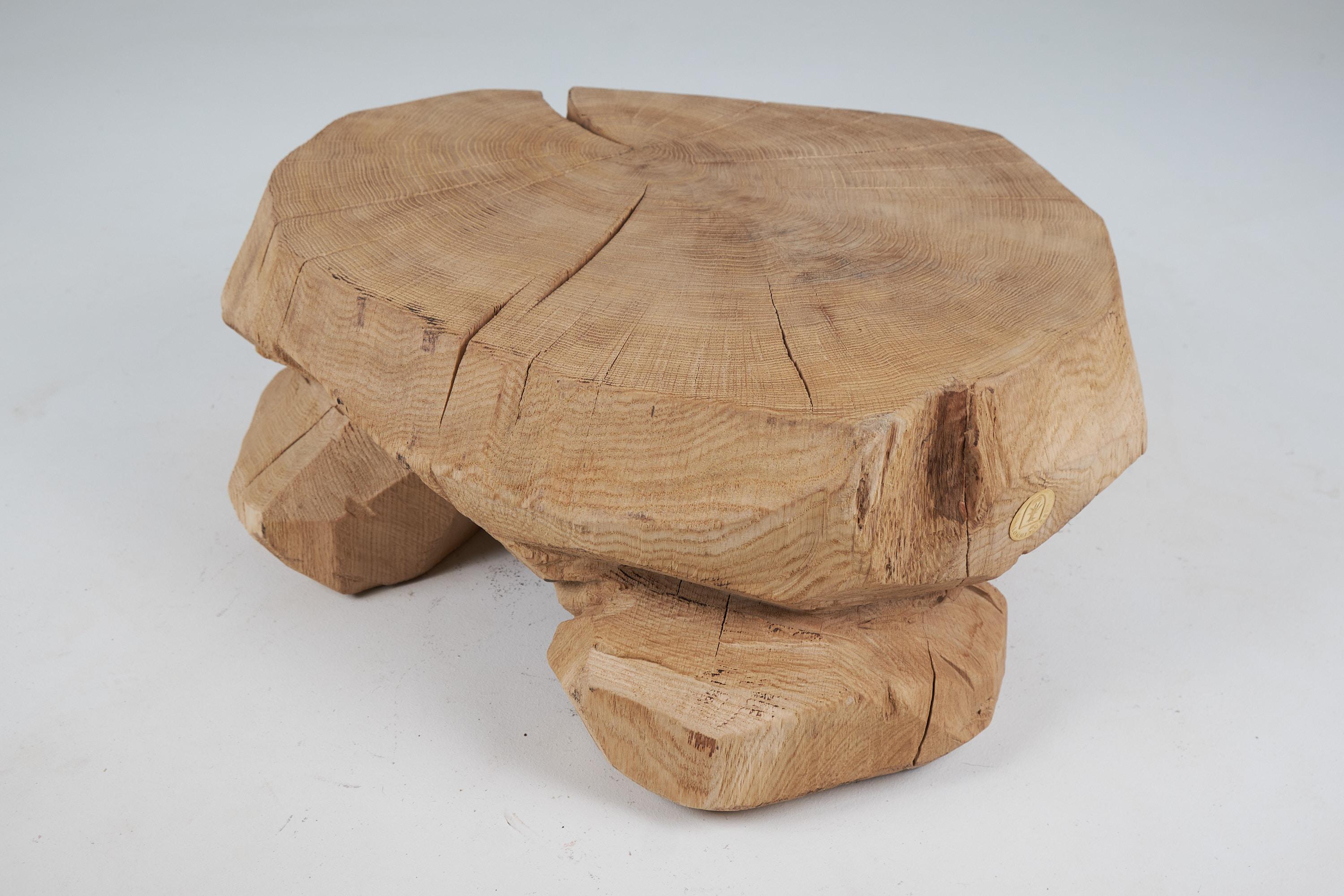 Wabi-Sabi-Beistelltisch aus Eiche, natürlich und umweltfreundlich, Logniture 4