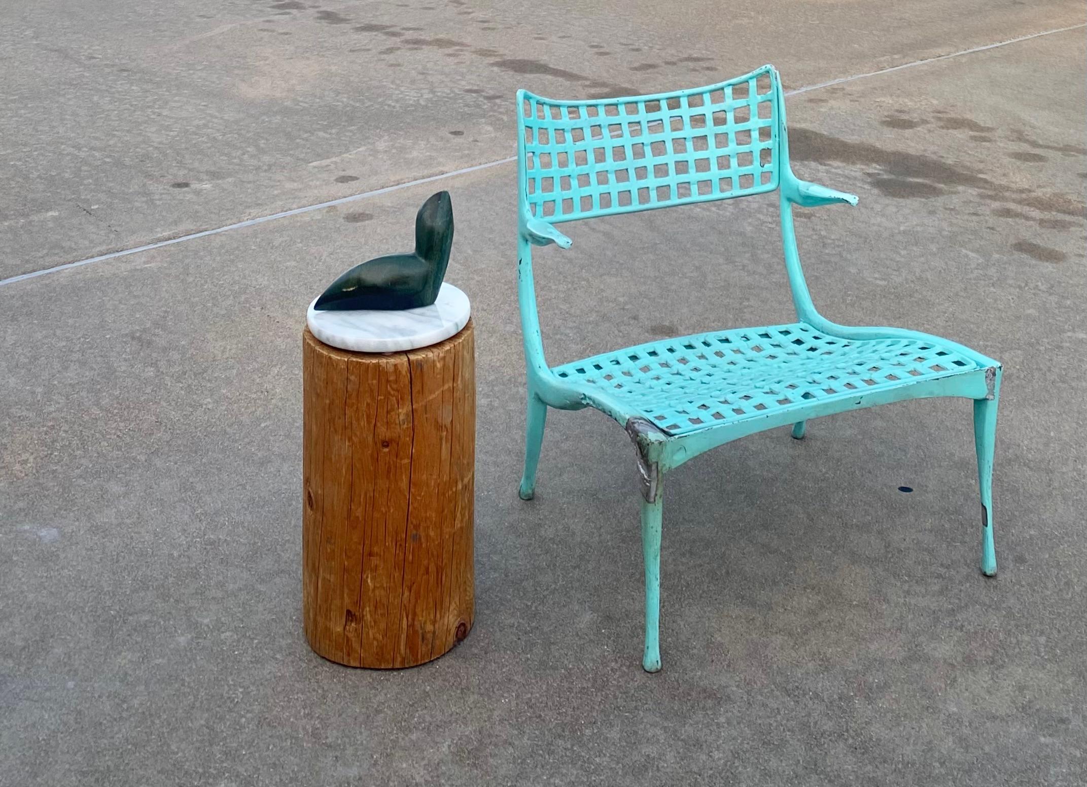 Table à boire Sabi Pine + Marbre Wabi Sabi en vente 4