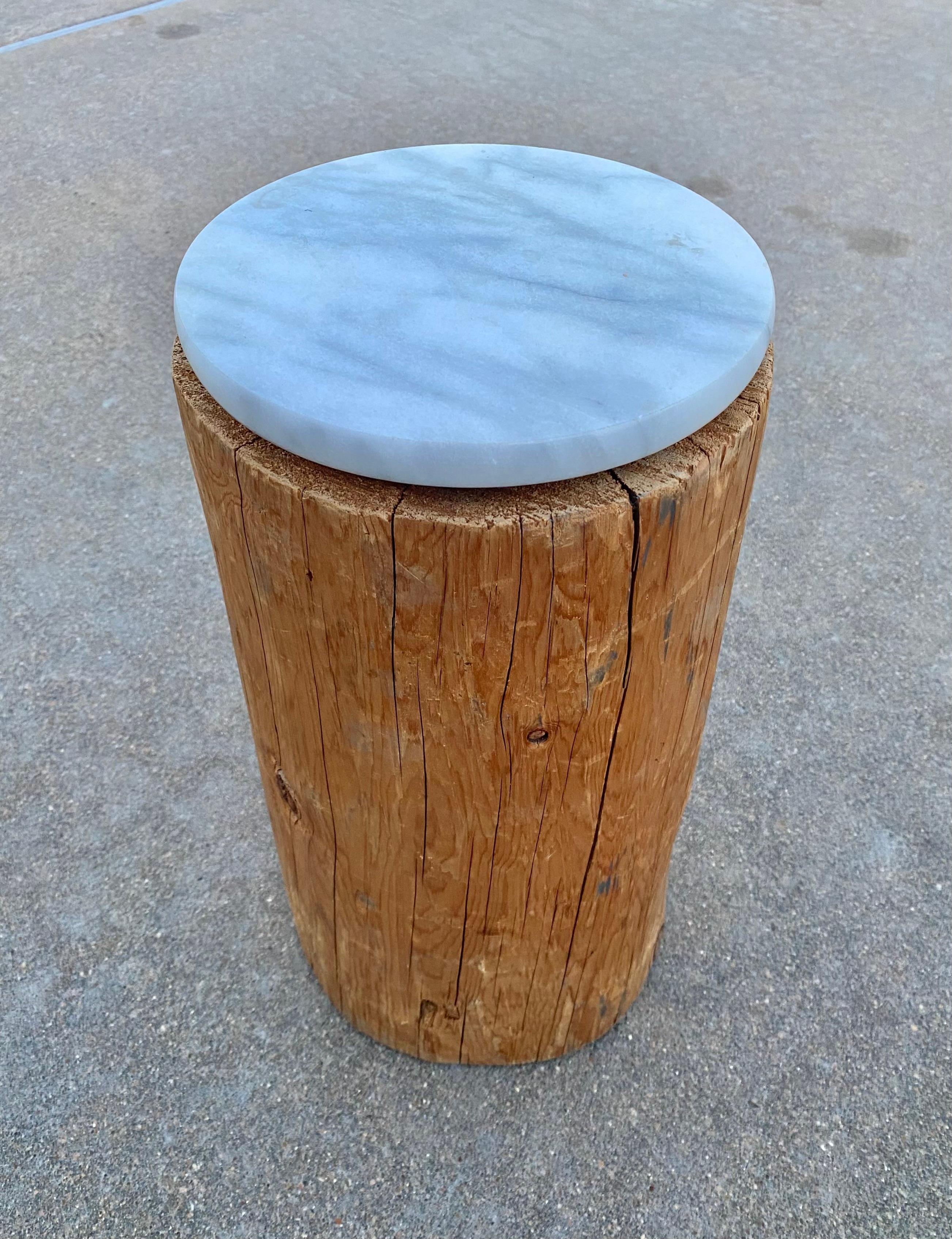 Table à boire Sabi Pine + Marbre Wabi Sabi en vente 2