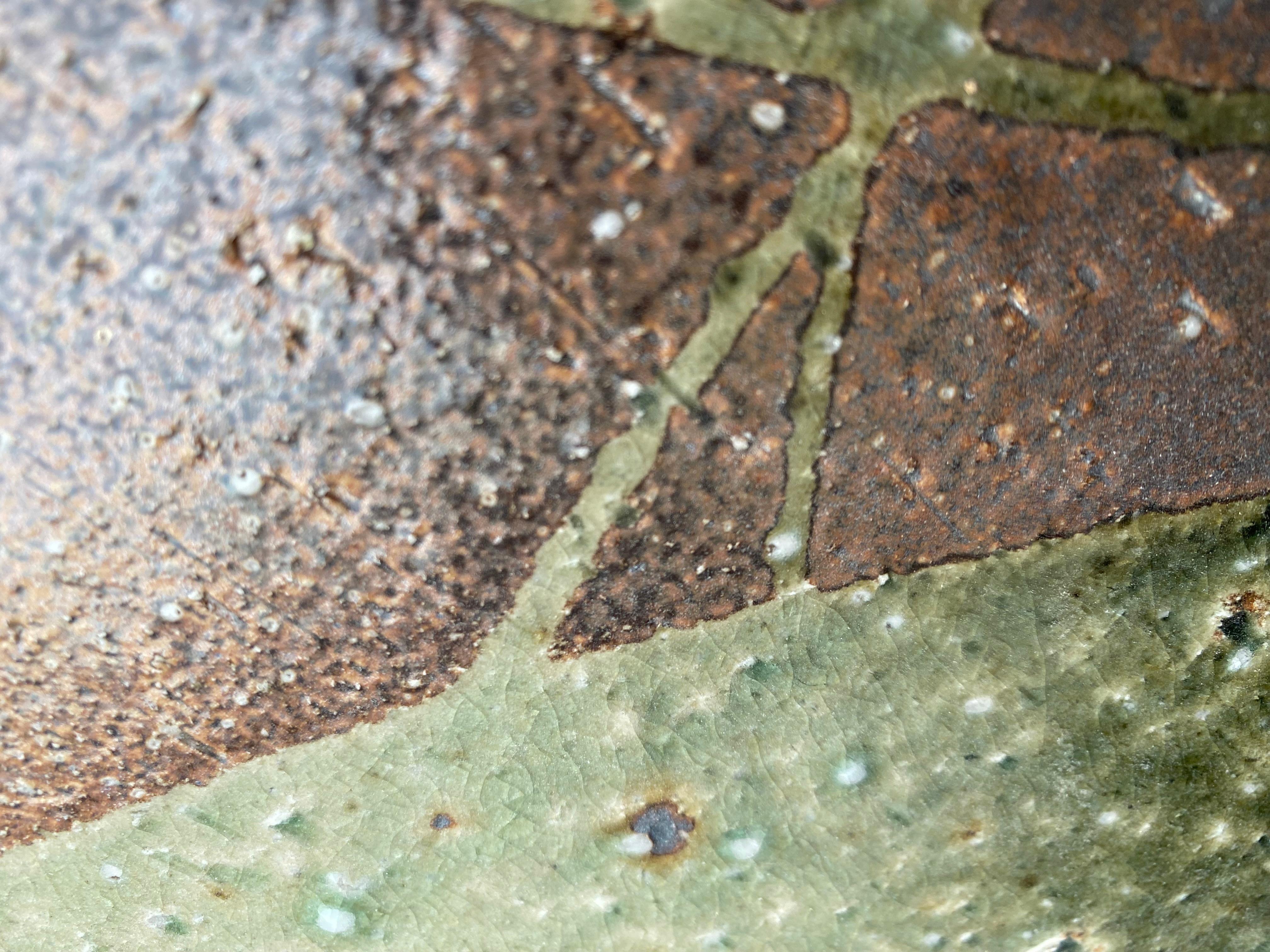 Wabi Sabi Pottery in Emerald Green + Celadon For Sale 1