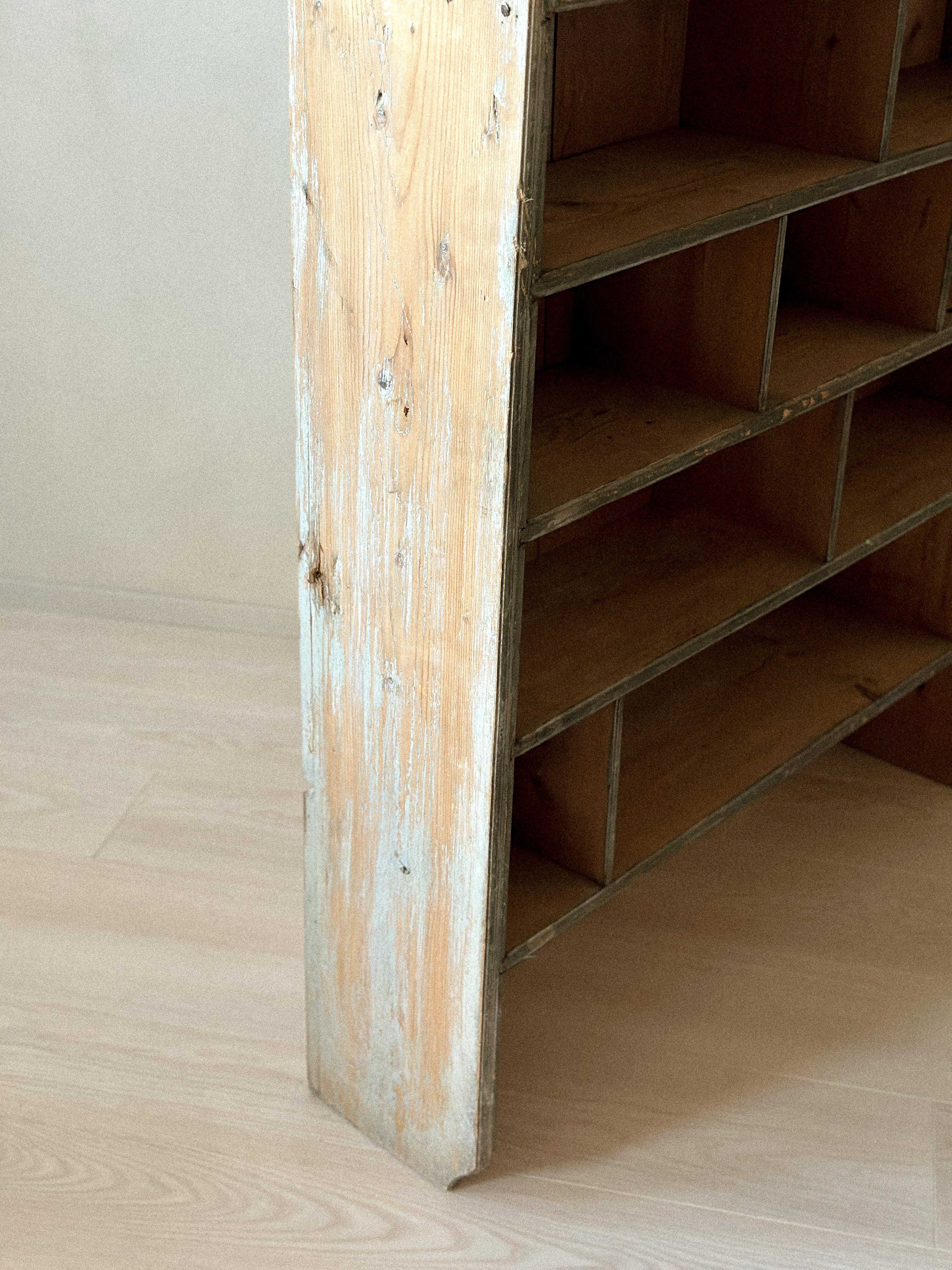 XIX secolo Wabi Sabi Primitive Bookshelf, 1800s, Scandinavia in vendita