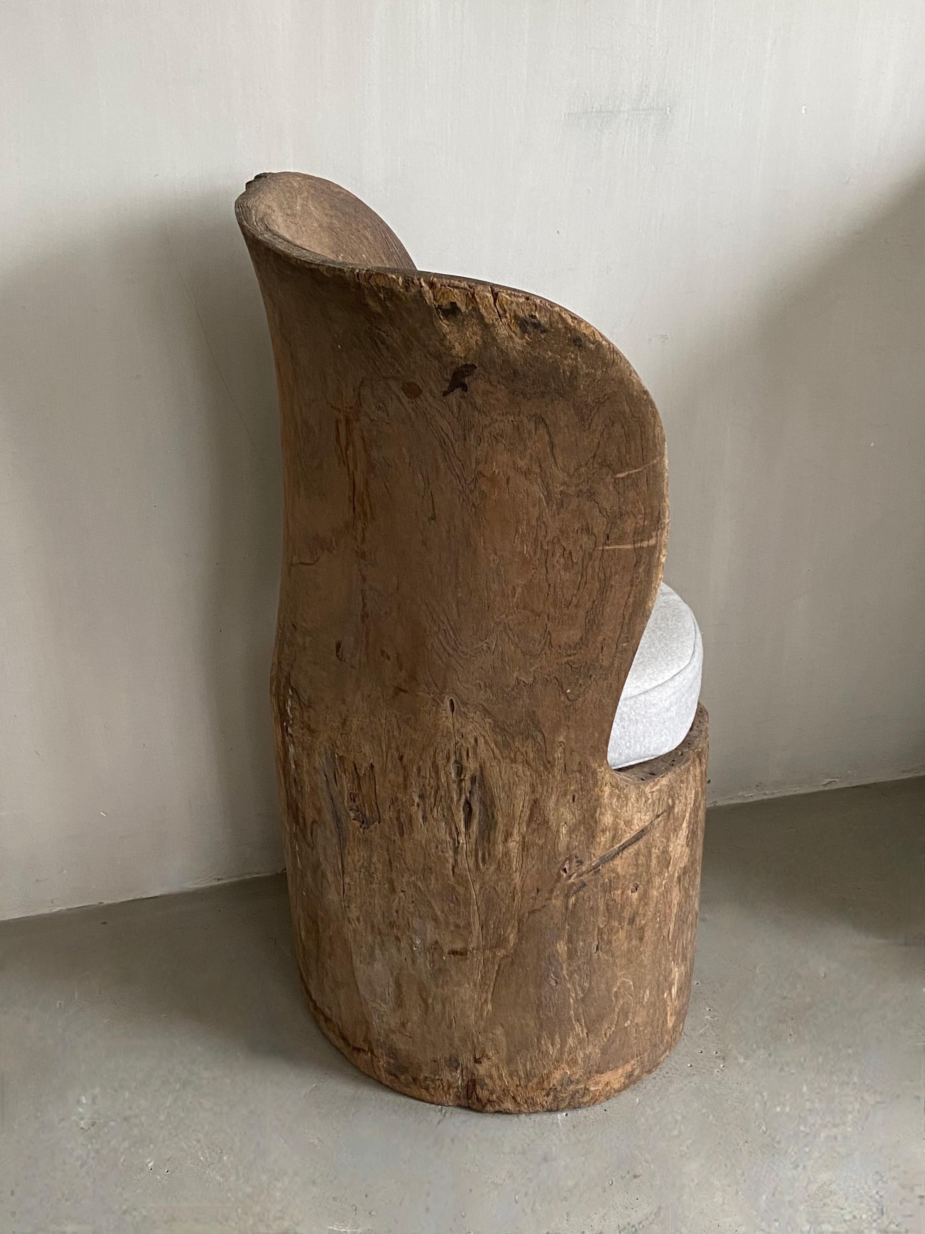 19th Century Wabi Sabi Primitive Carved Swedish Chair, 1850