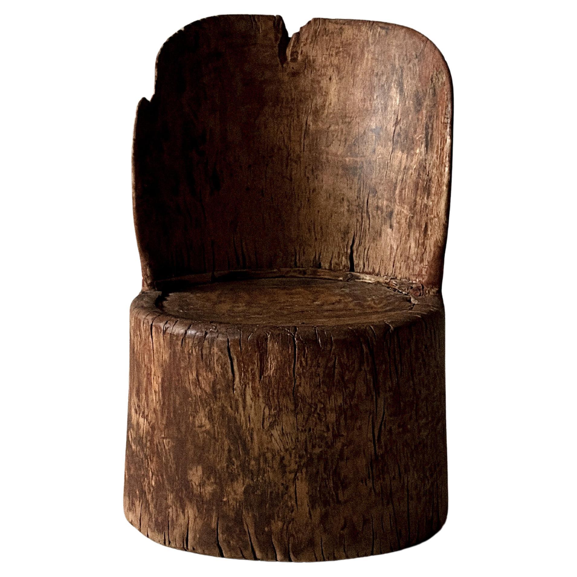 Chaise primitive Wabi Sabi, Scandinavie, vers 1800