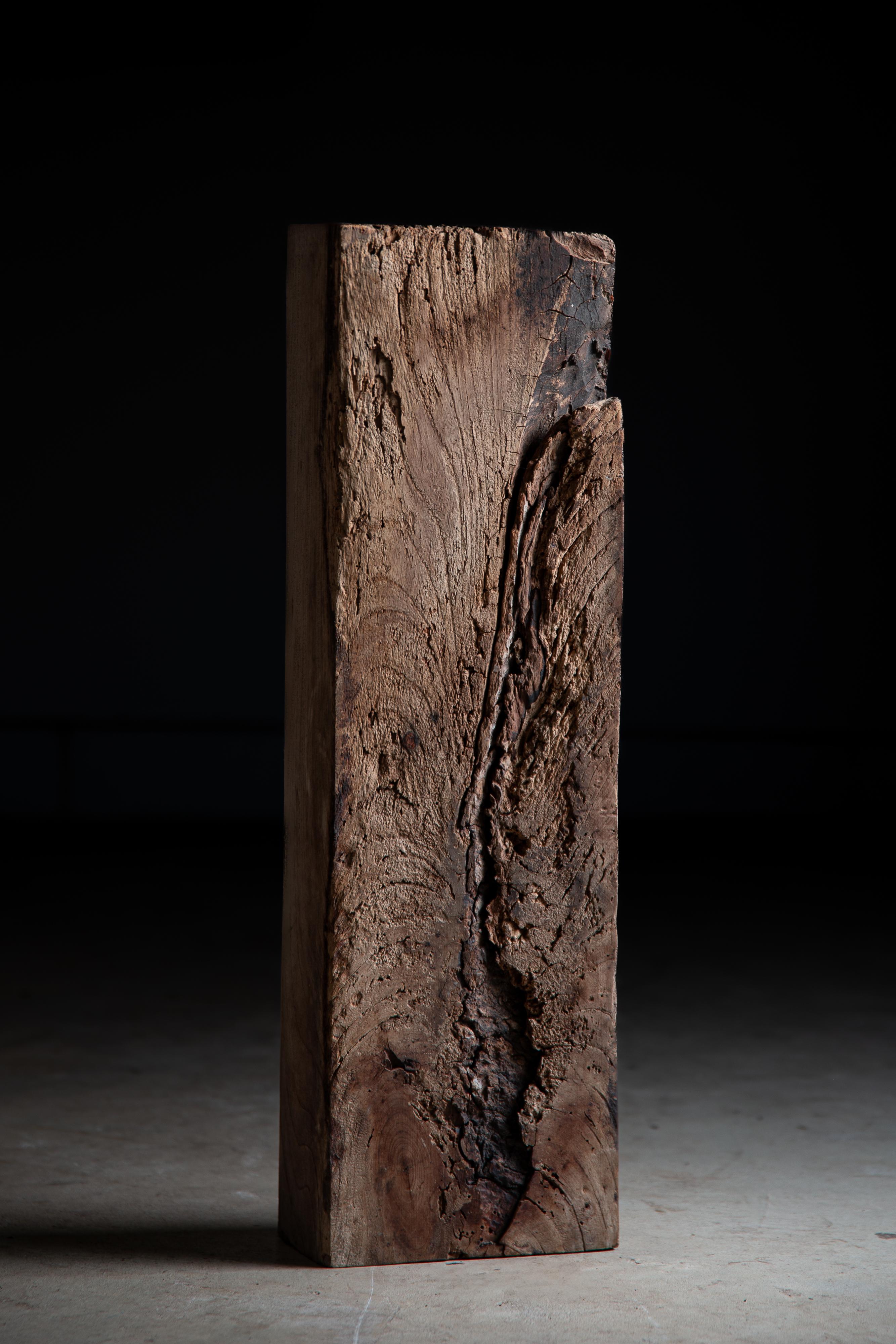 Rustico scultura in legno giapponese rustica wabi sabi, espositore astratto Dai, bonsai in vendita