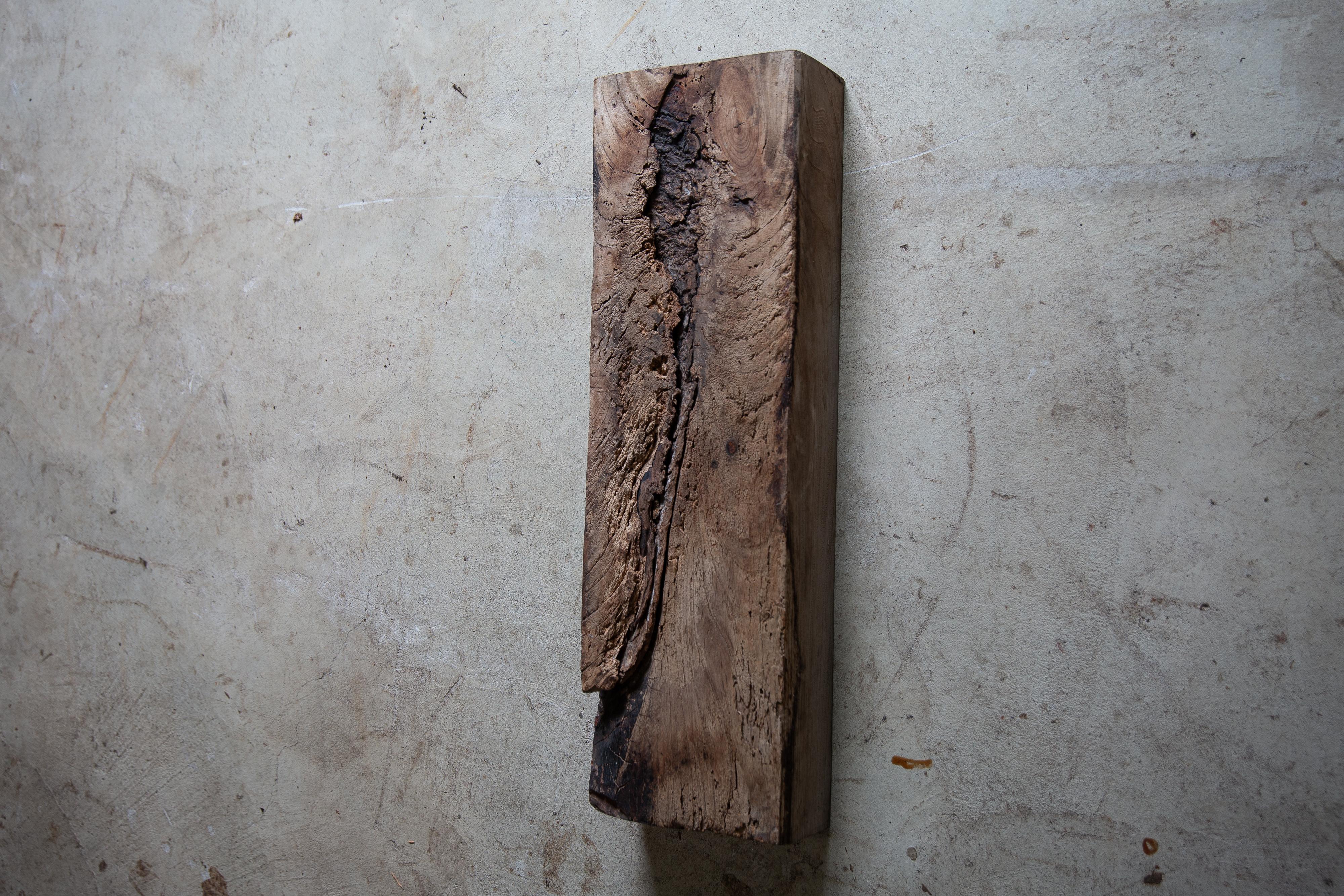 XX secolo scultura in legno giapponese rustica wabi sabi, espositore astratto Dai, bonsai in vendita