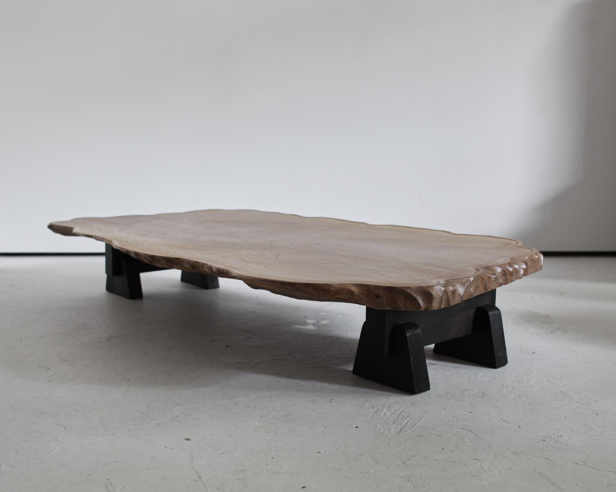 Wabi Sabi Primitive Naturalistic Japanese Low Table In Good Condition In London, GB