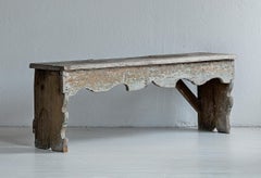 Wabi-Sabi, Primitive Wooden Bench with Great Patina