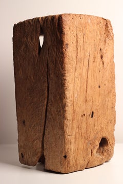 Wabi-Sabi Primitive Wooden Trough – Hand-Carved Lombok Vessel