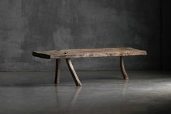 Wabi Sabi Rustic Tripod Bench, France, 19th Century