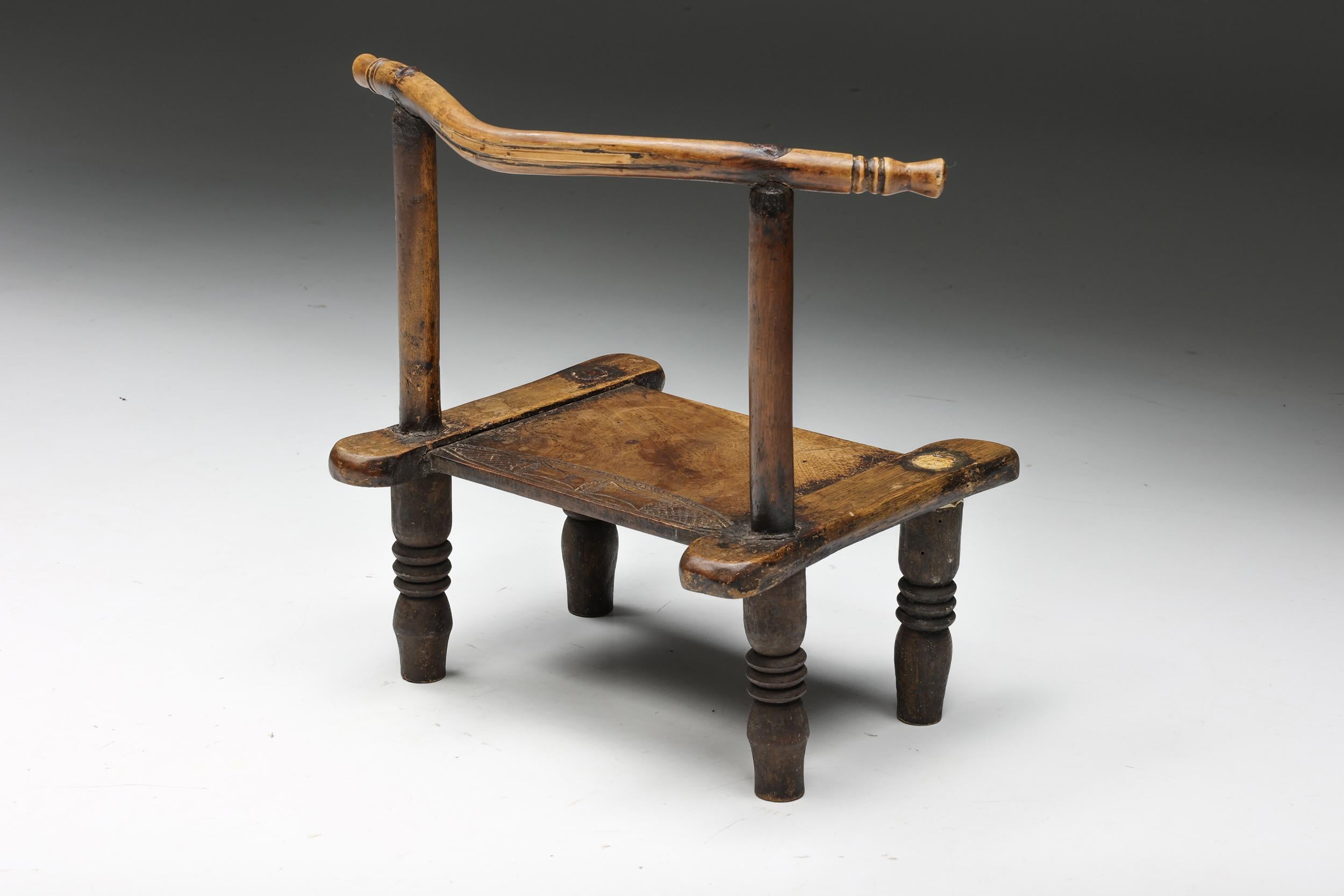 Rustic Wabi-Sabi Sculptural Chair, France, 20th Century For Sale