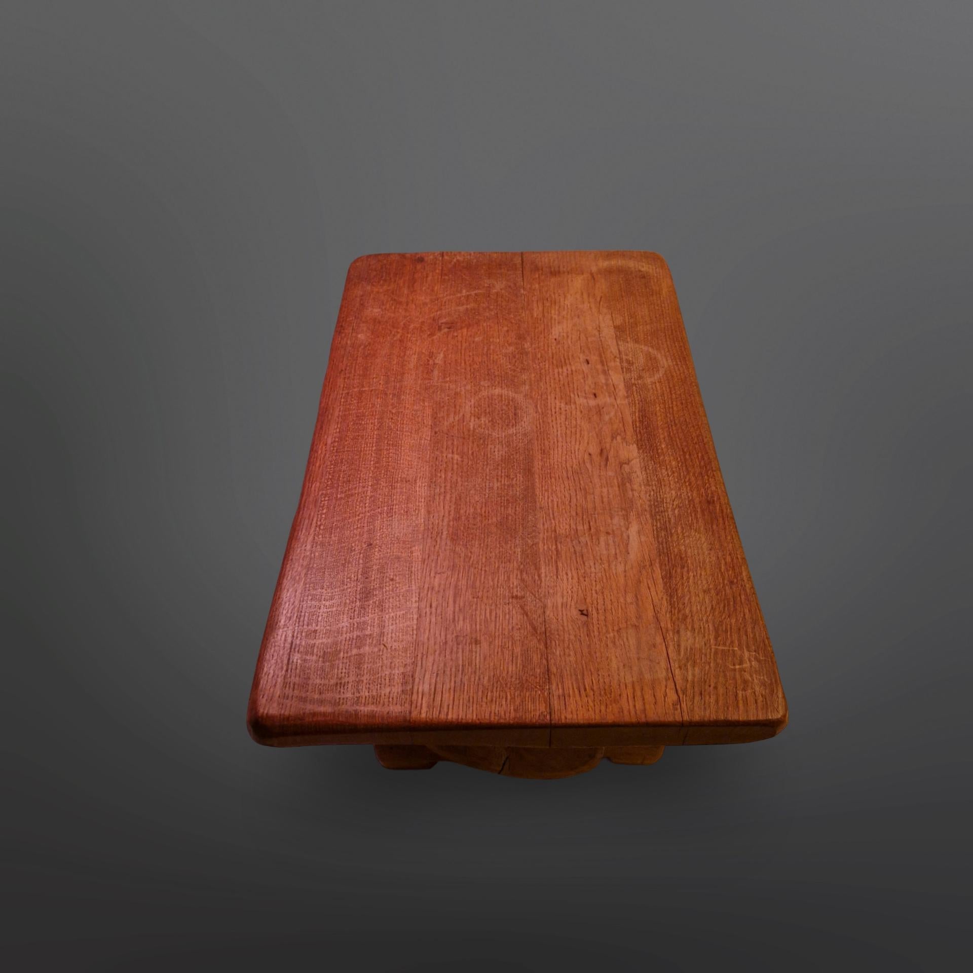 Wabi sabi Beistelltisch aus Massivholz, Niederlande 1960er Jahre im Zustand „Gut“ im Angebot in ECHT, NL