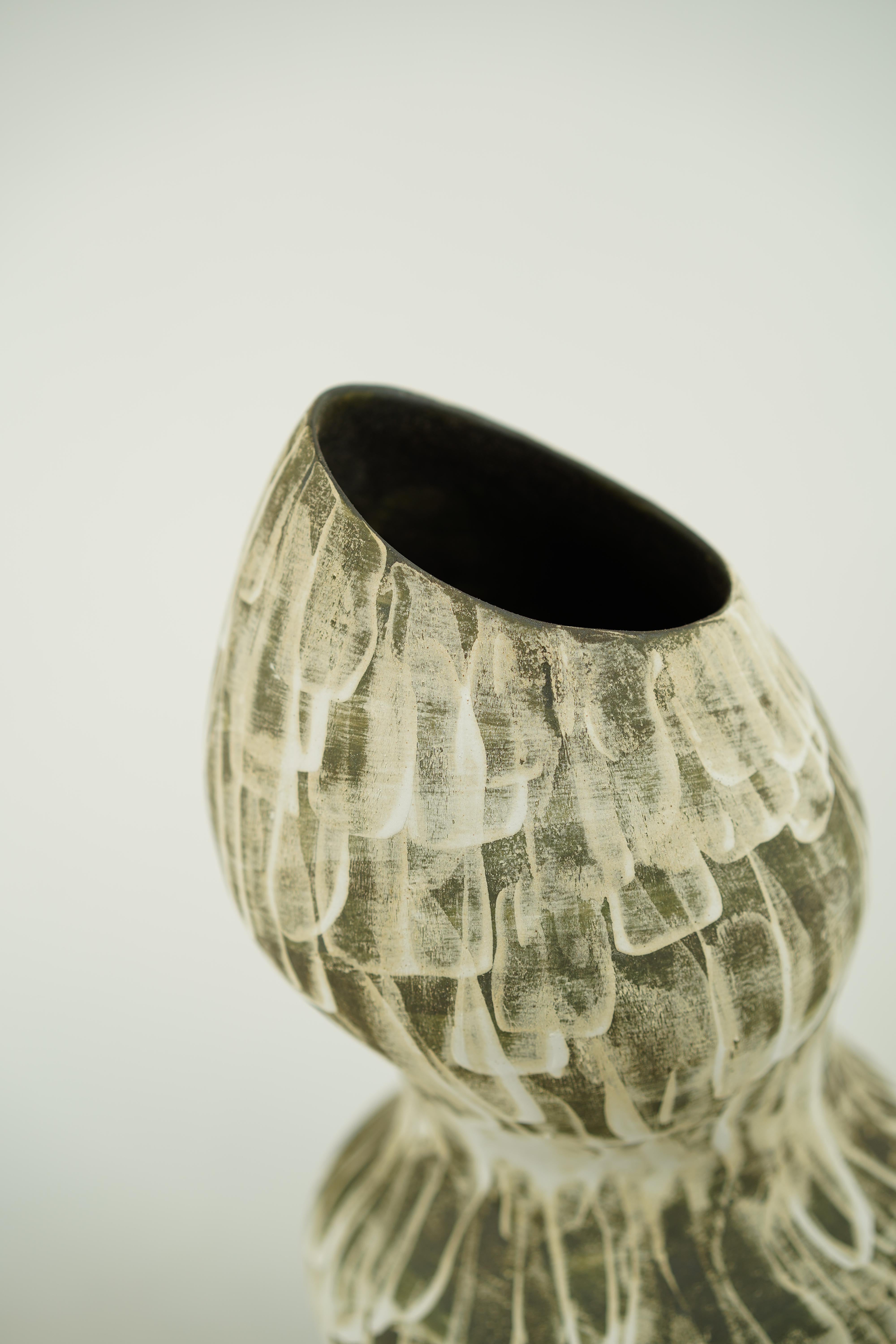 Wabi Sabi Stippled Canyon Vase In New Condition For Sale In London, GB