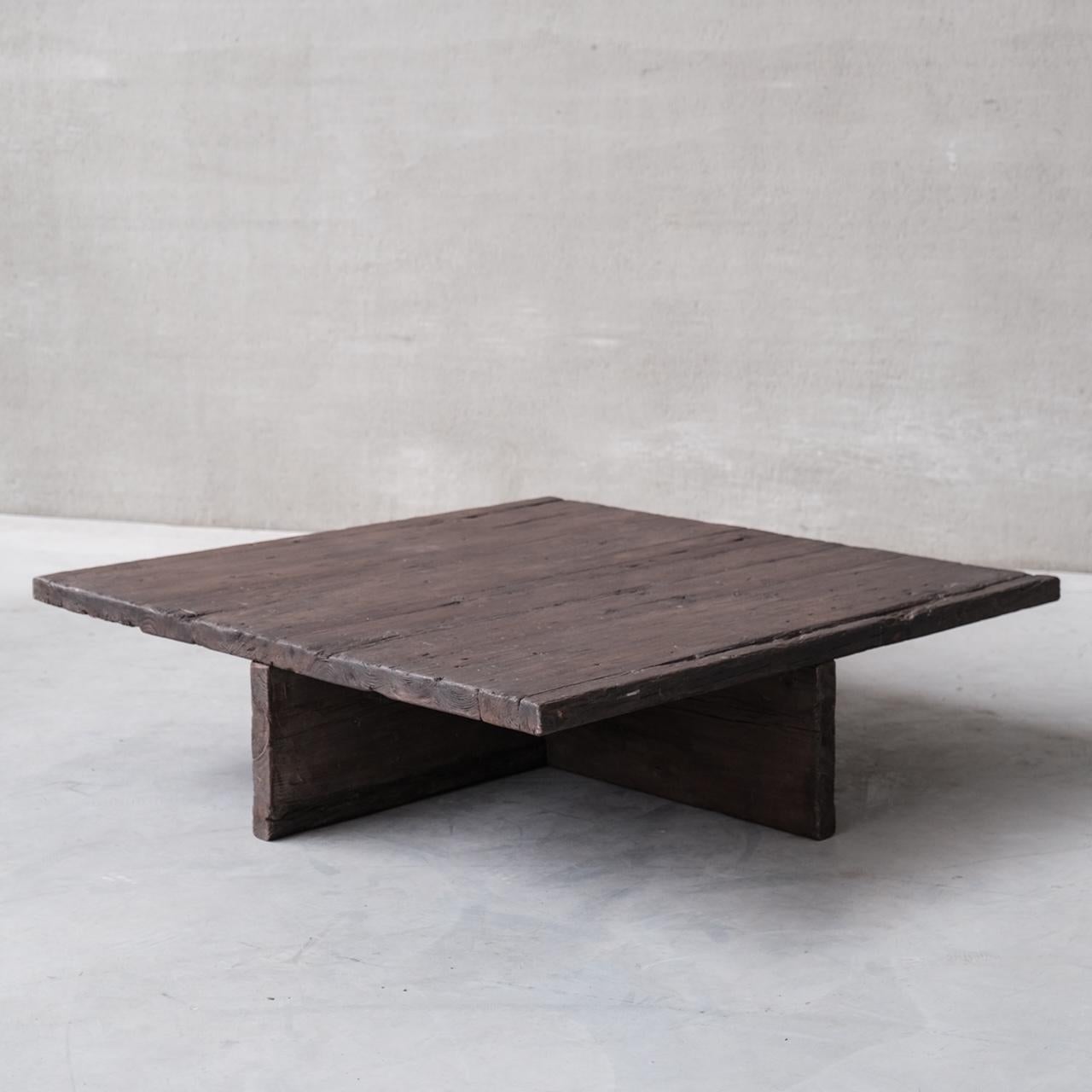 'Wabi Sabi' Style French Low Square Coffee Table 4