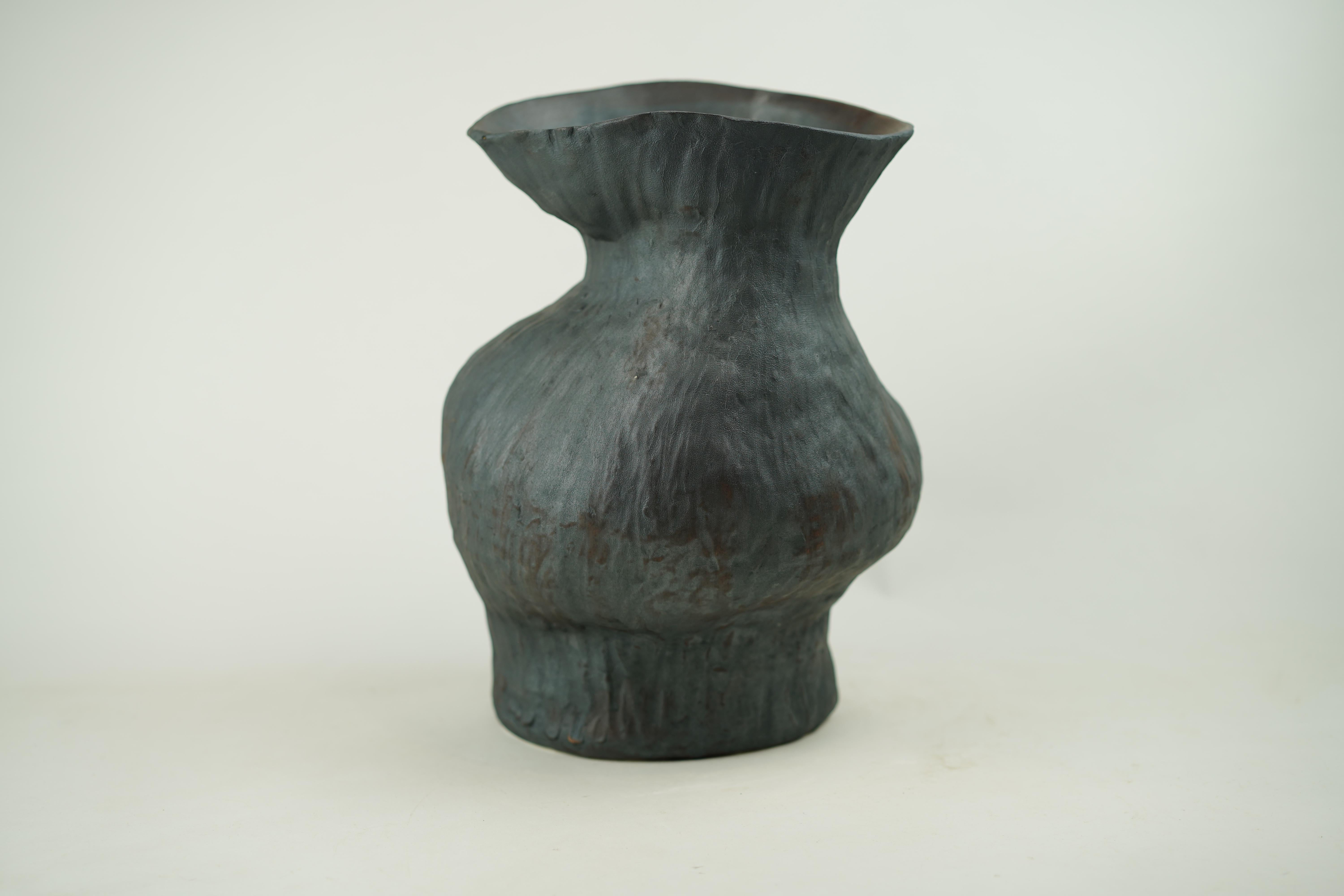 Contemporary Wabi Sabi Surface Vase, Available in 2 Colours For Sale