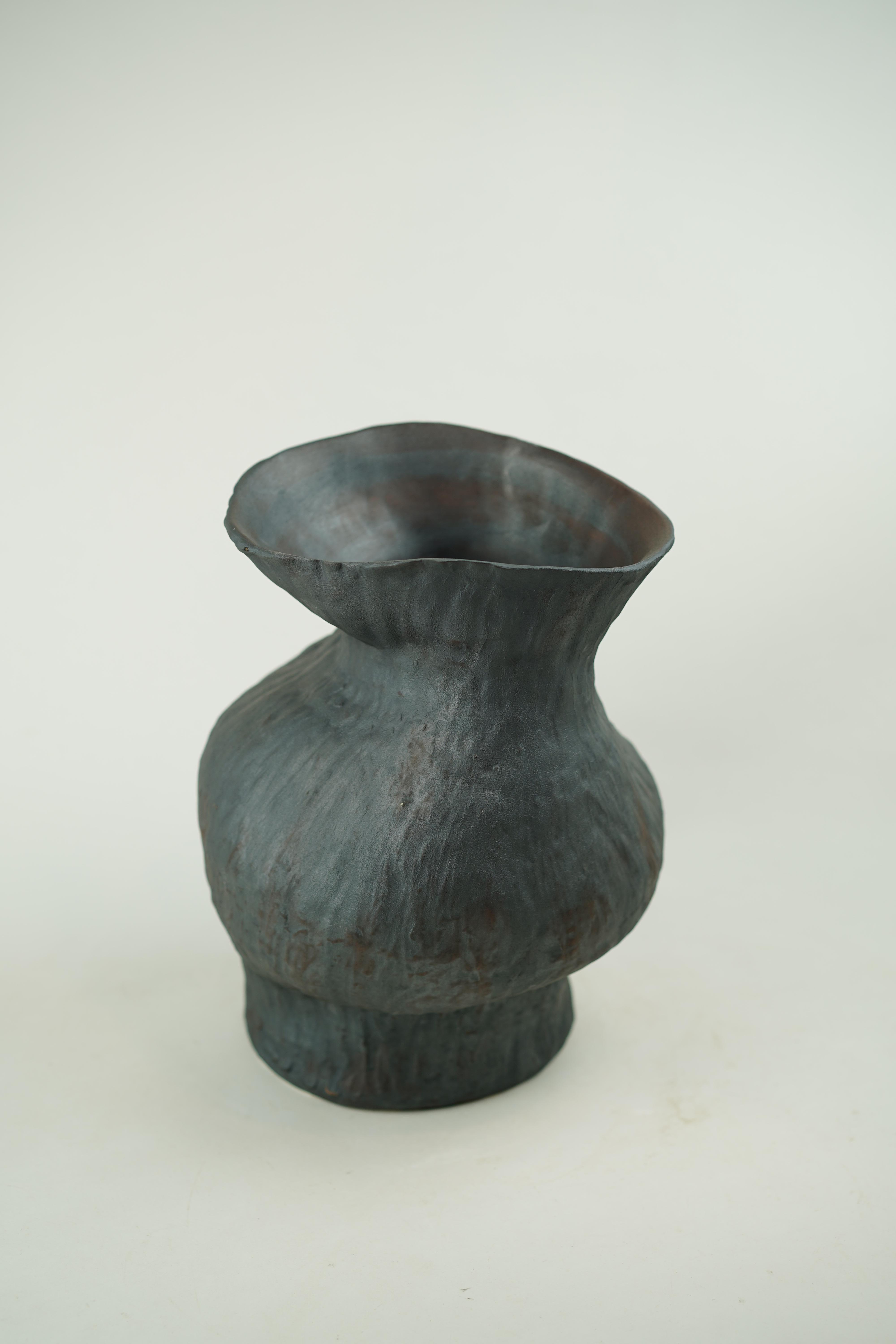 Ceramic Wabi Sabi Surface Vase, Available in 2 Colours For Sale
