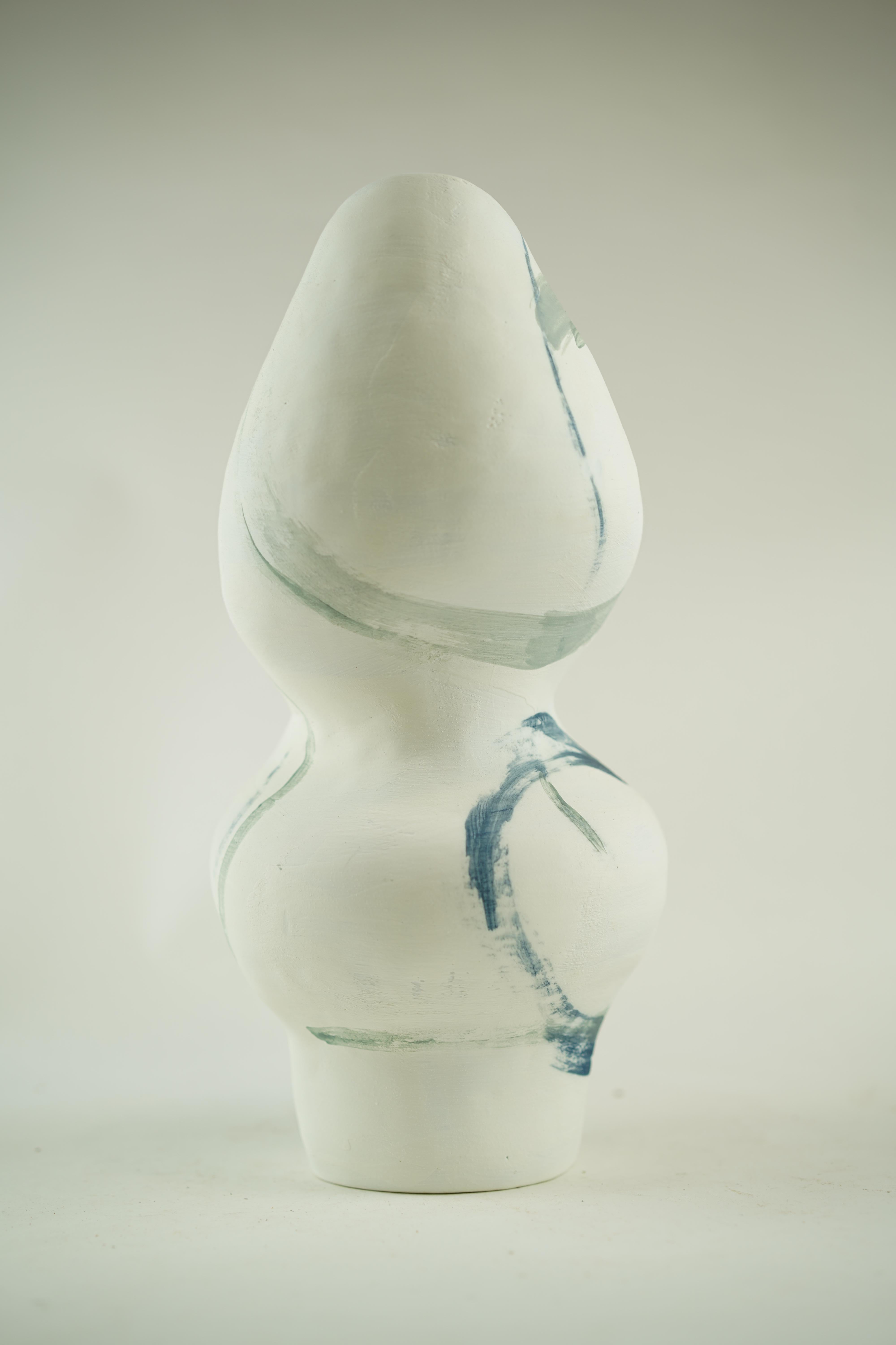 Ceramic Wabi Sabi Sweeping Canyon Vase For Sale